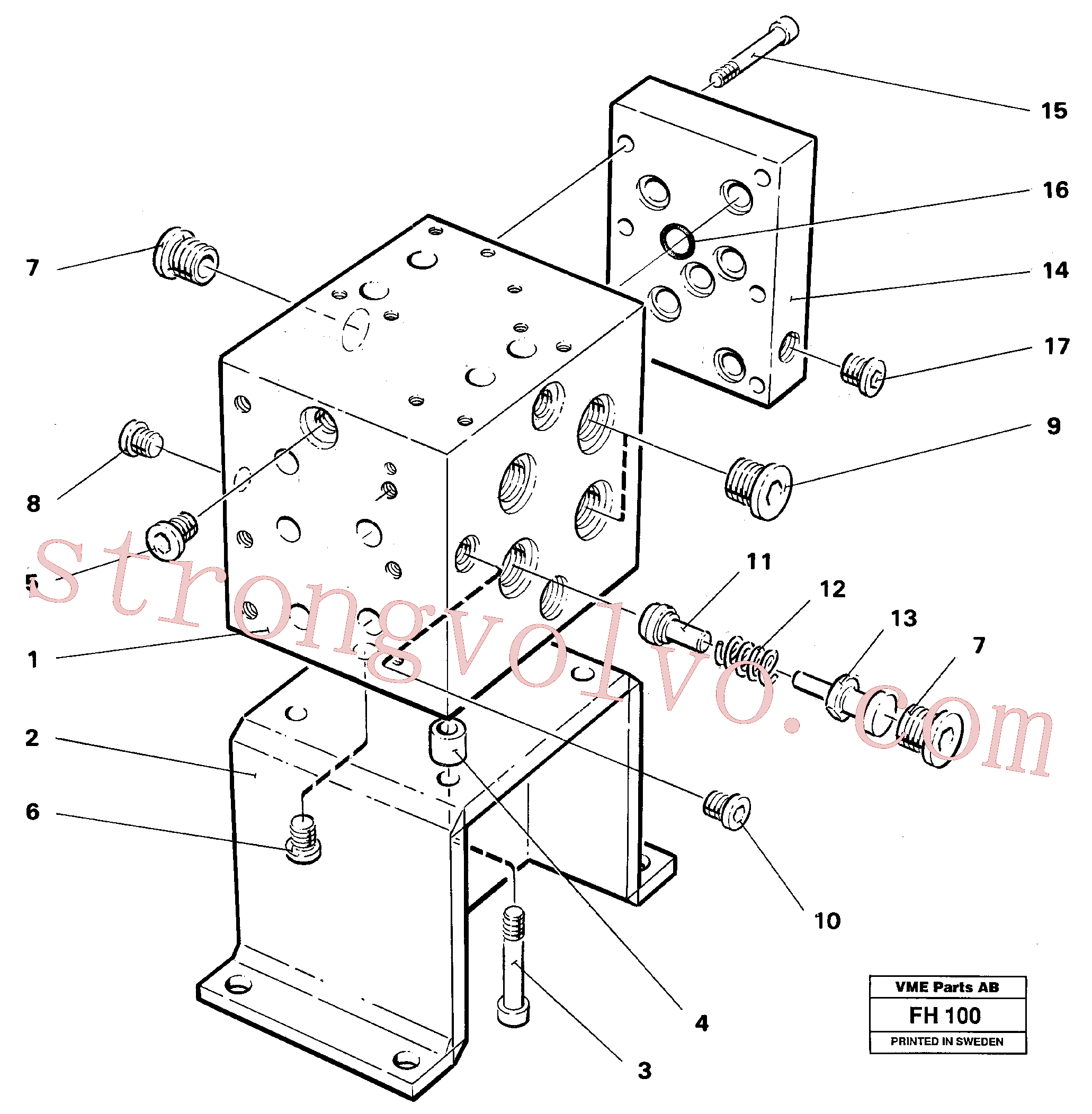 Volvo Montagem VOE14264397 Blind Plate Acessórios
