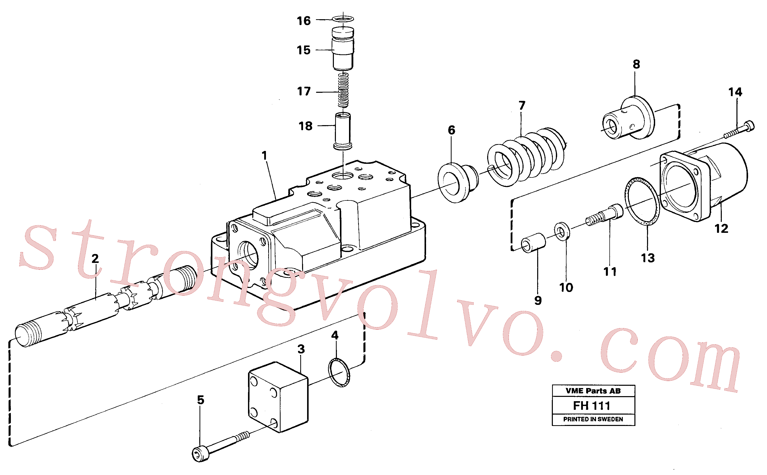 Volvo Acessórios para escavadeira VOE14260701 Directional Valve Acessórios