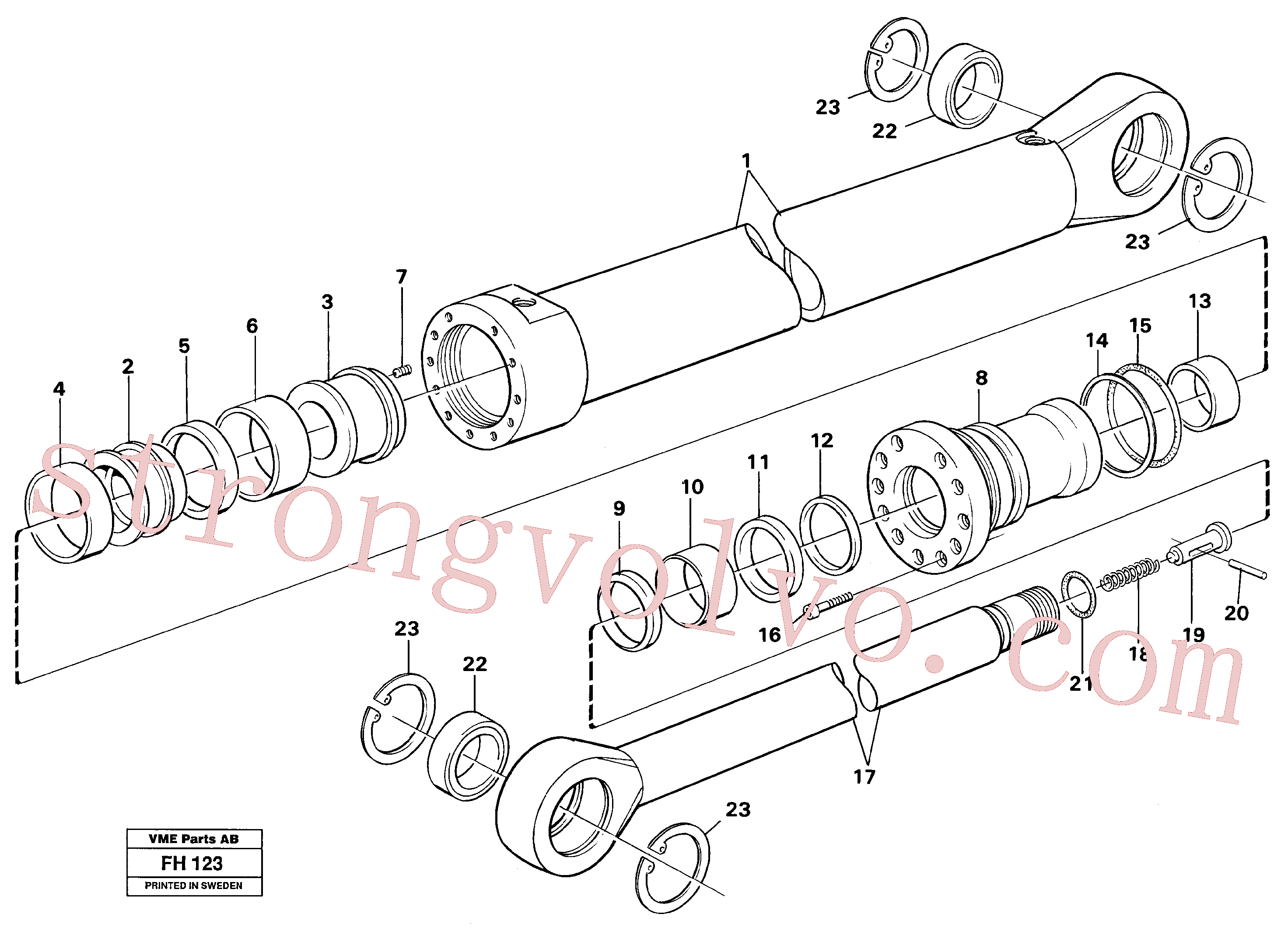 VOE14235207 Anel guia Volvo escavadeira