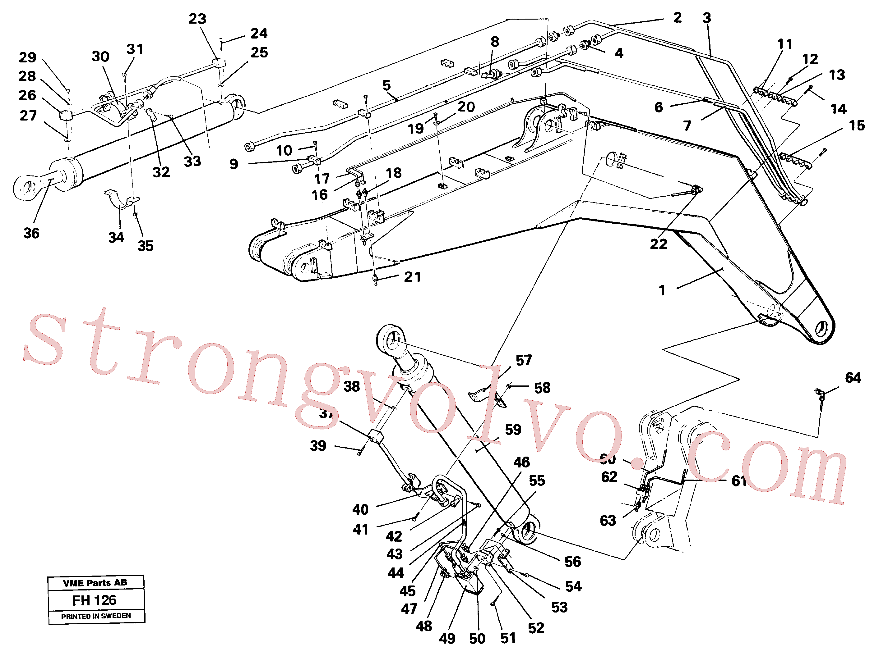 VOE14243373 Tube Assembly Volvo escavadeira