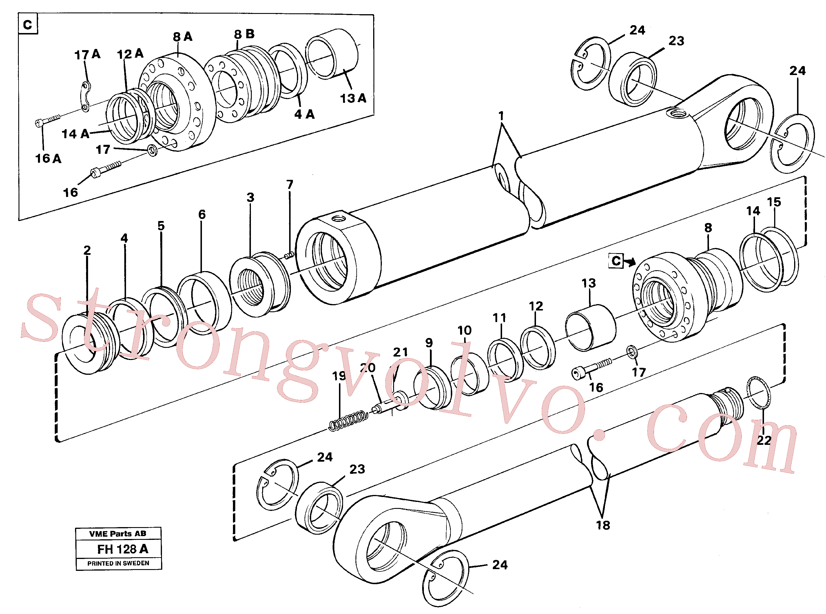 Atacado VOE14239754 Biela Volvo escavadeira