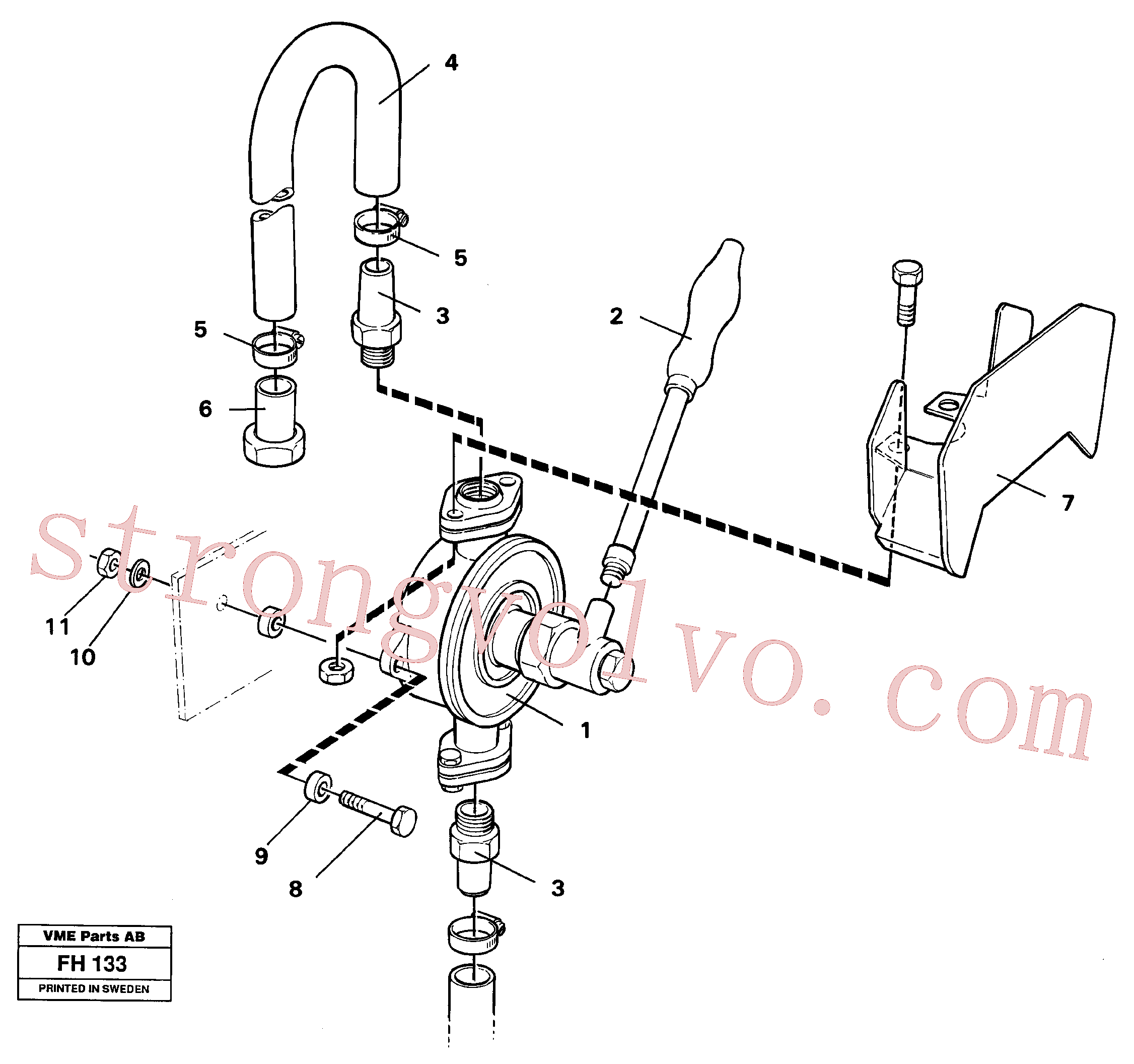 VOE14043541 Volvo Bomba manual(FH133 Montagem)