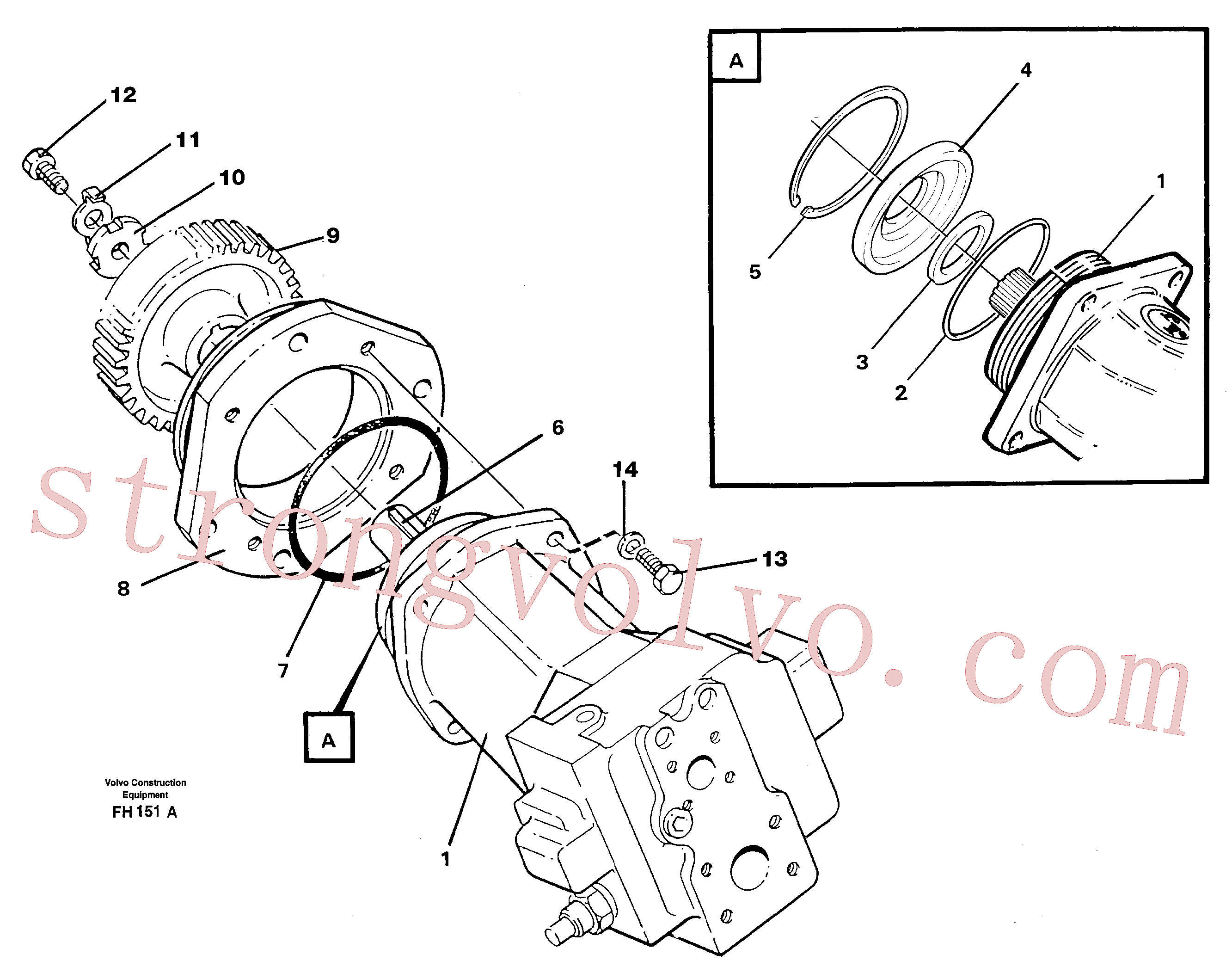 Volvo Montagem VOE14025679 Radial Seal Acessórios