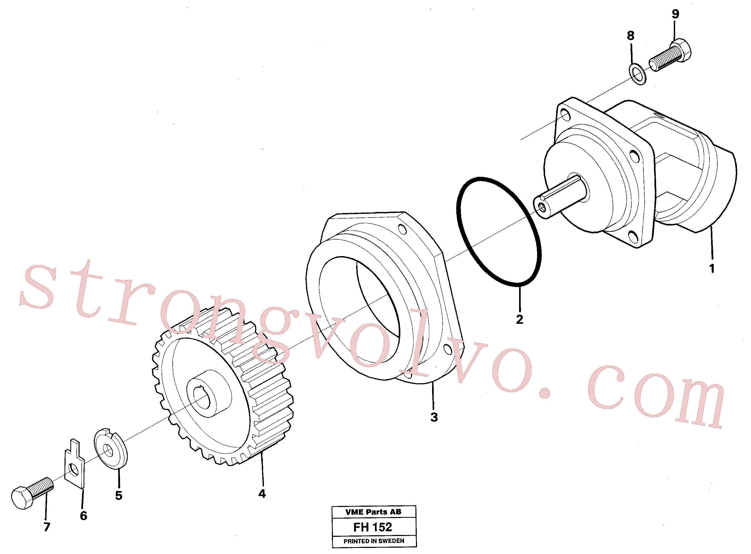 VOE14214128 Volvo Bomba hidráulica(FH152 Montagem)