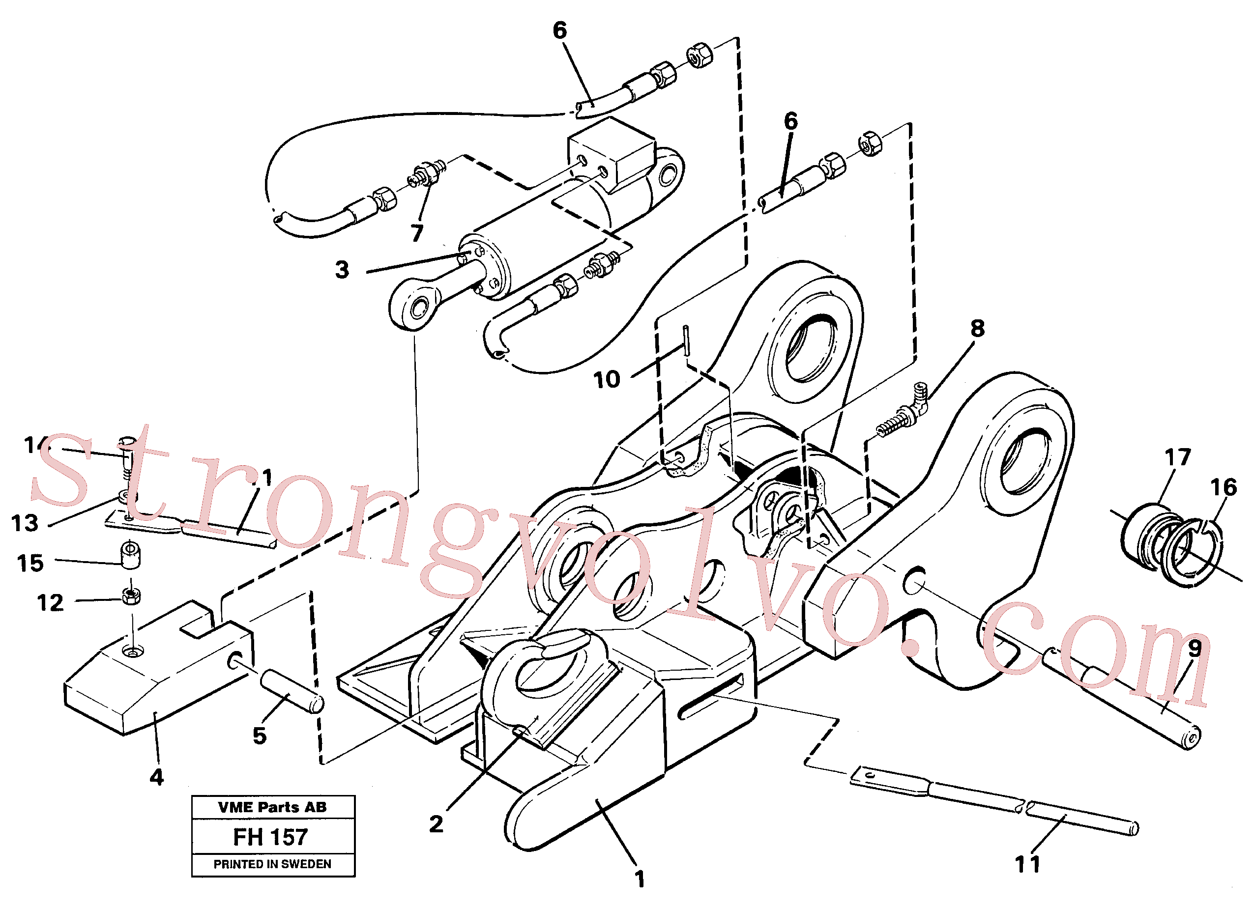 Atacado VOE14242920 Acoplamento rápido Volvo escavadeira