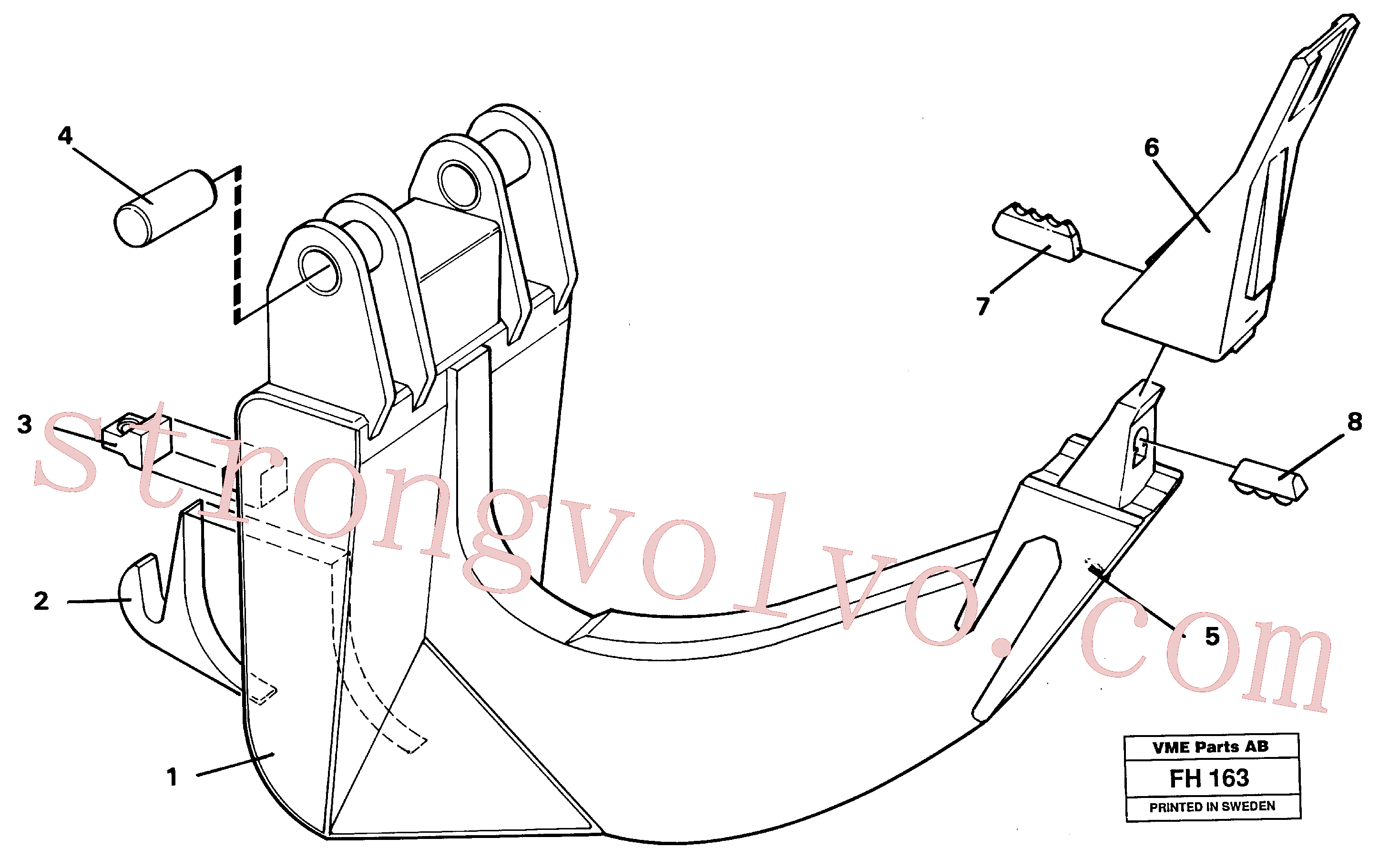 Volvo Acessórios para escavadeira VOE14246431 Ripper Acessórios