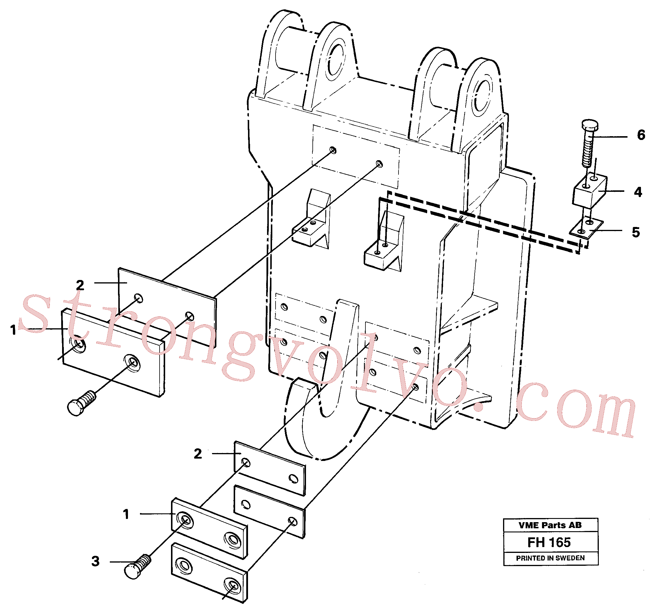 VOE14232932 Chapa Volvo escavadeira