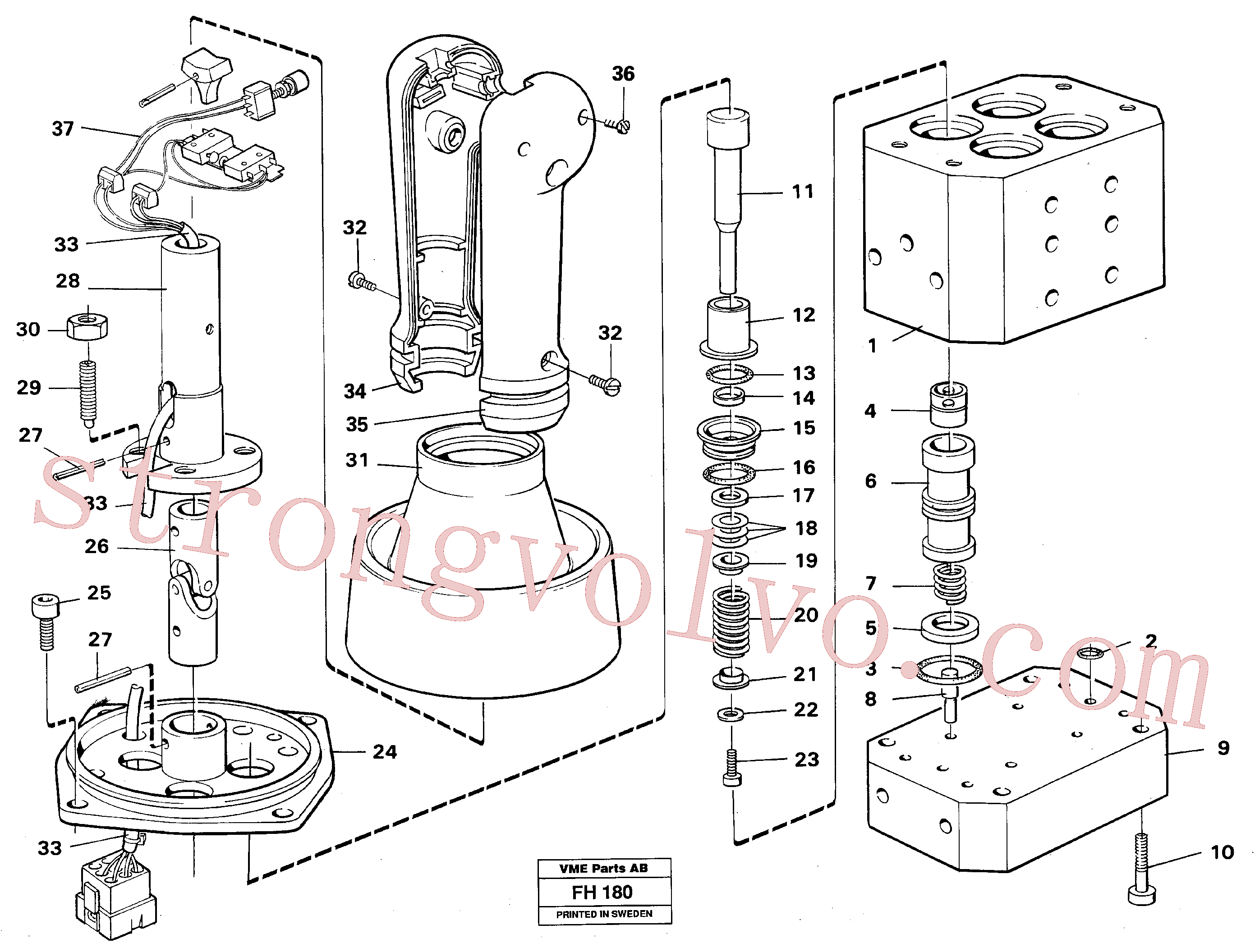 VOE14254687 Volvo Válvula de pressão de controlo(FH180 Montagem)