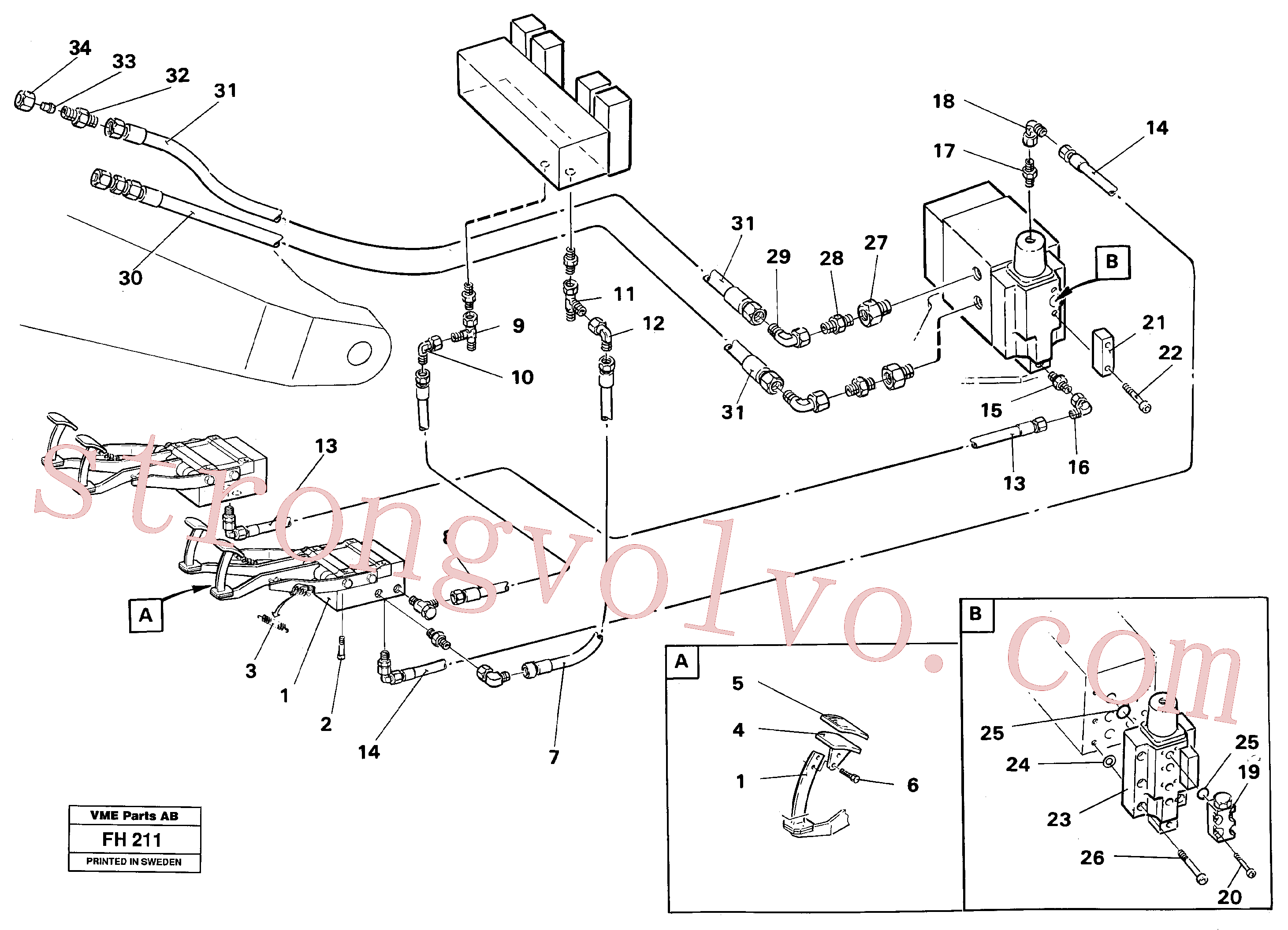 Atacado VOE14267402 Equipamento Volvo escavadeira