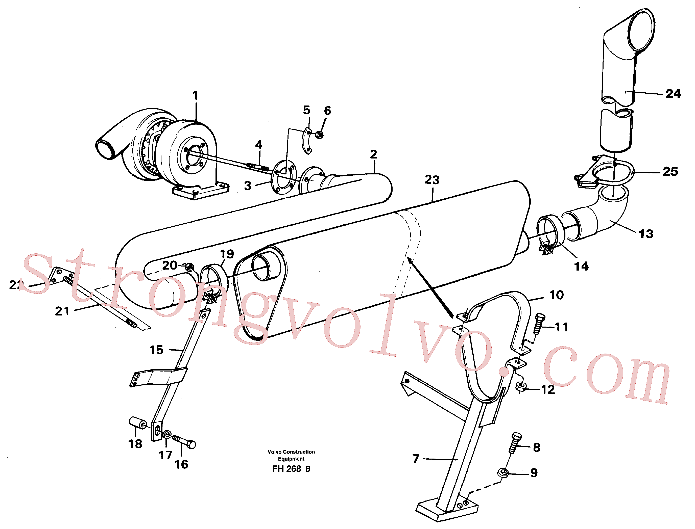 VOE13970979 Parafuso sextavado Volvo escavadeira
