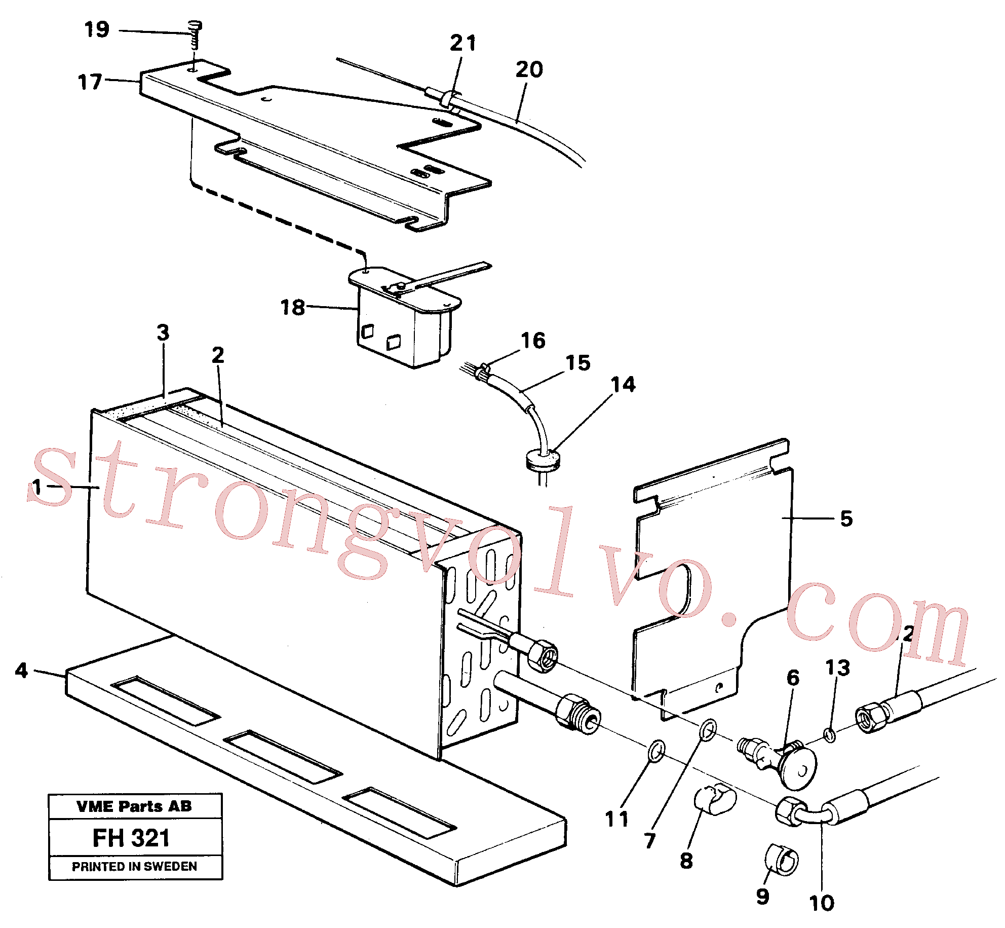 China Made VOE14244827 Mangueira de resfriamento Volvo Acessórios para escavadeira