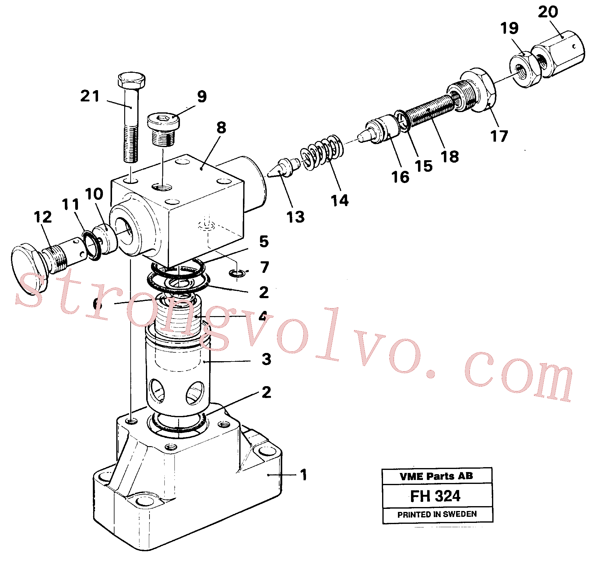 Atacado VOE14234386 Corpo da válvula Volvo escavadeira