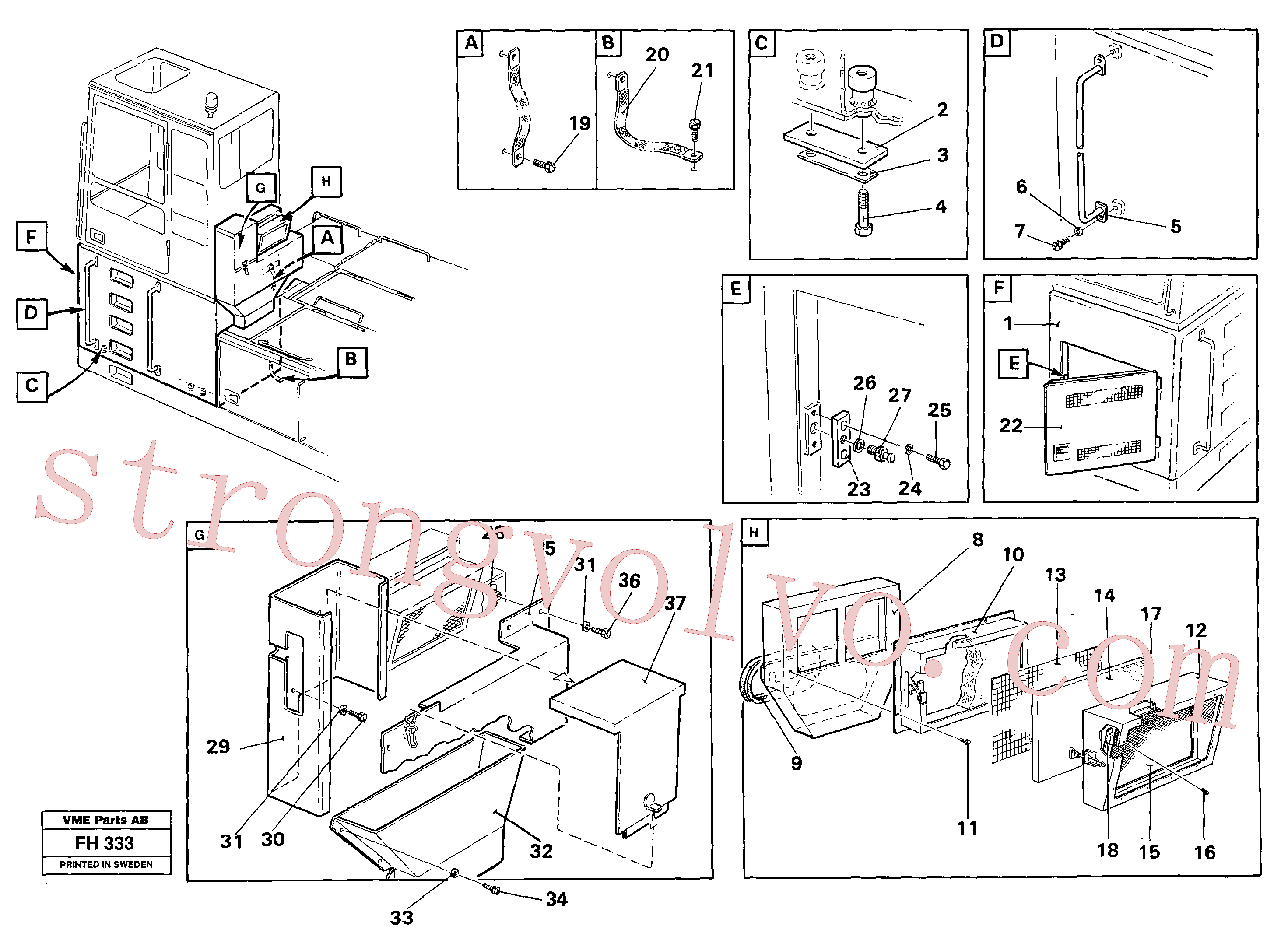 Atacado VOE14247813 Manta Volvo escavadeira