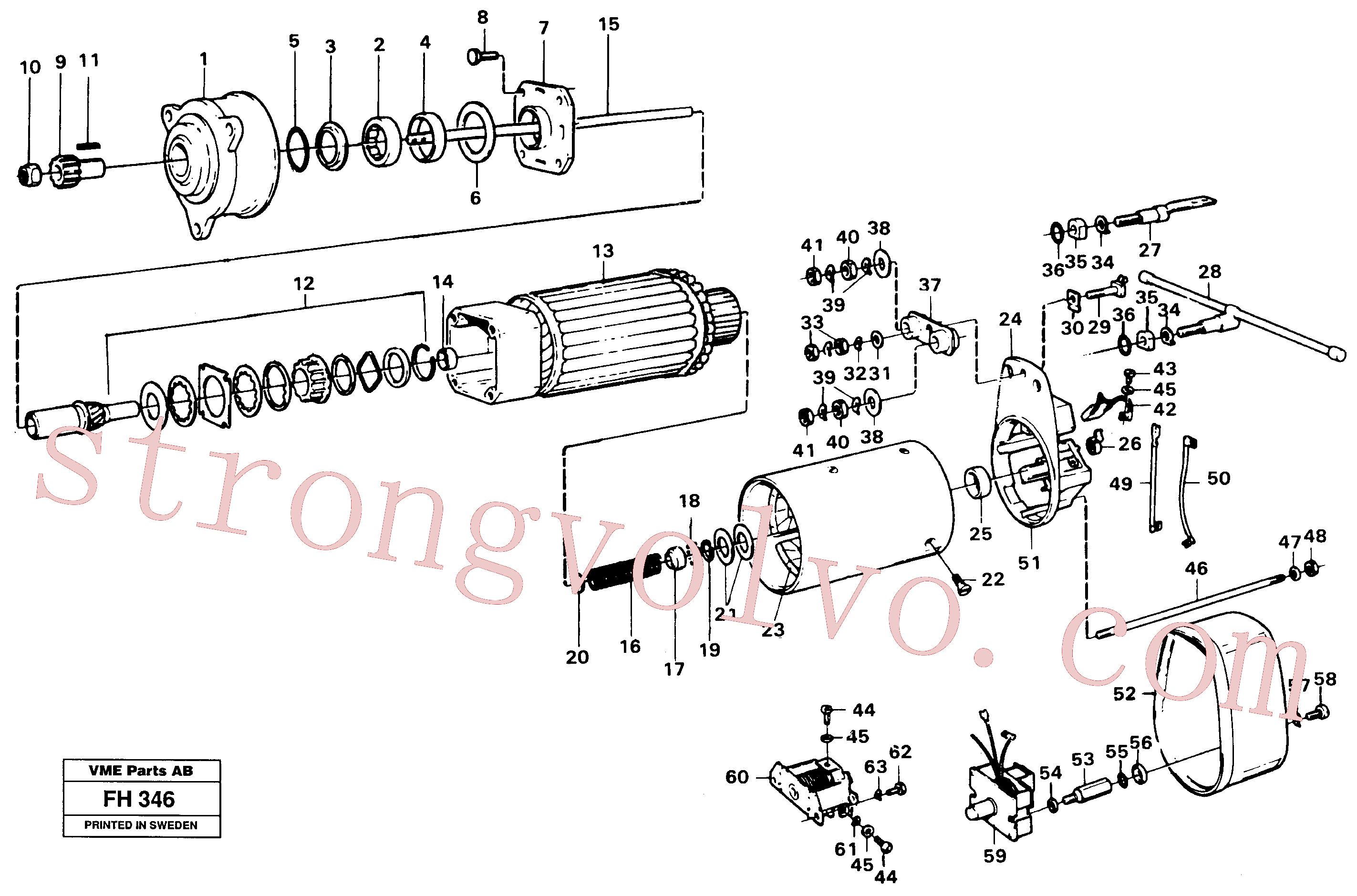VOE955918 Volvo Motor de arranque(FH346 Montagem)