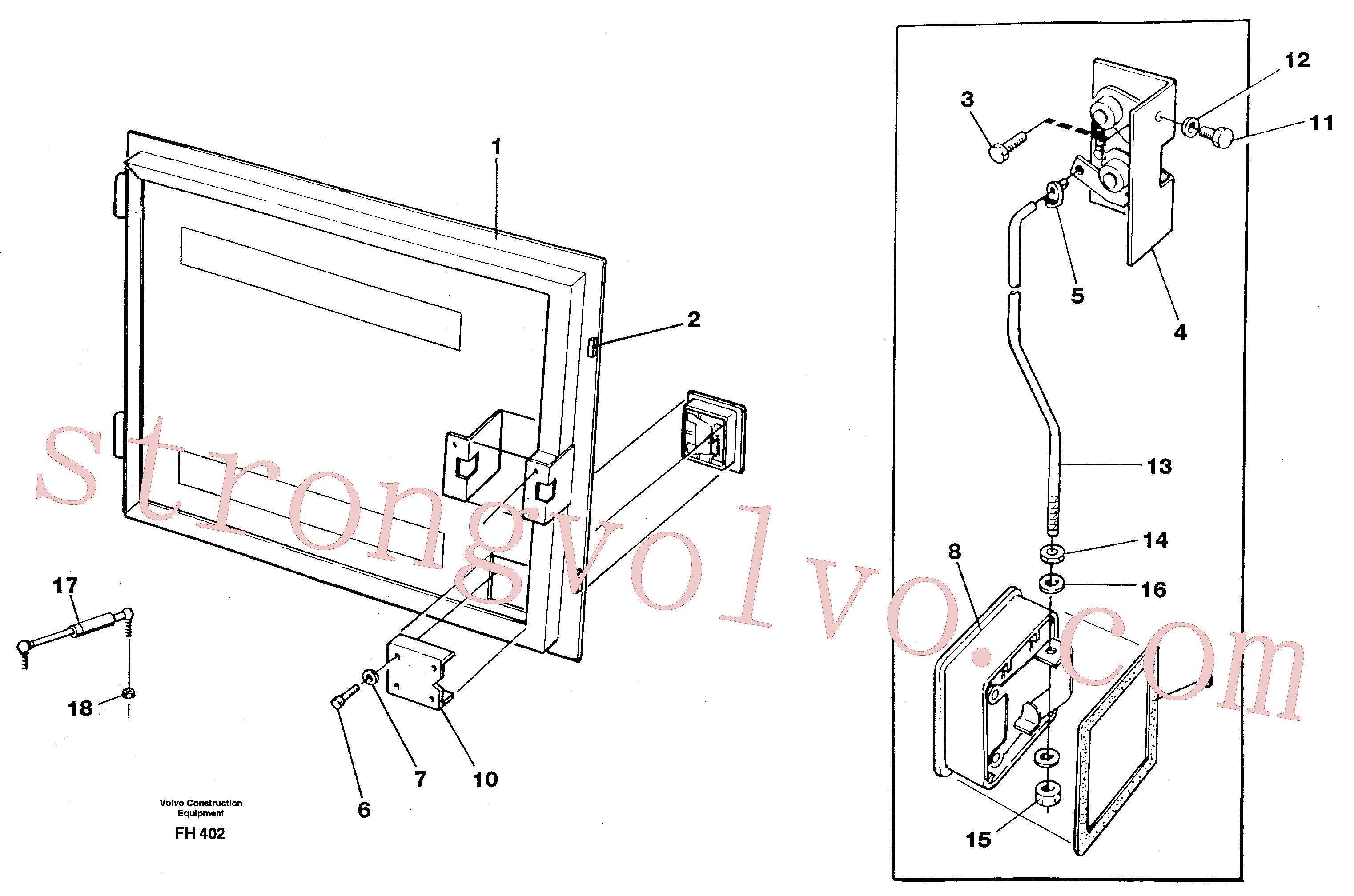 Volvo Acessórios para escavadeira VOE14260100 Porta Acessórios