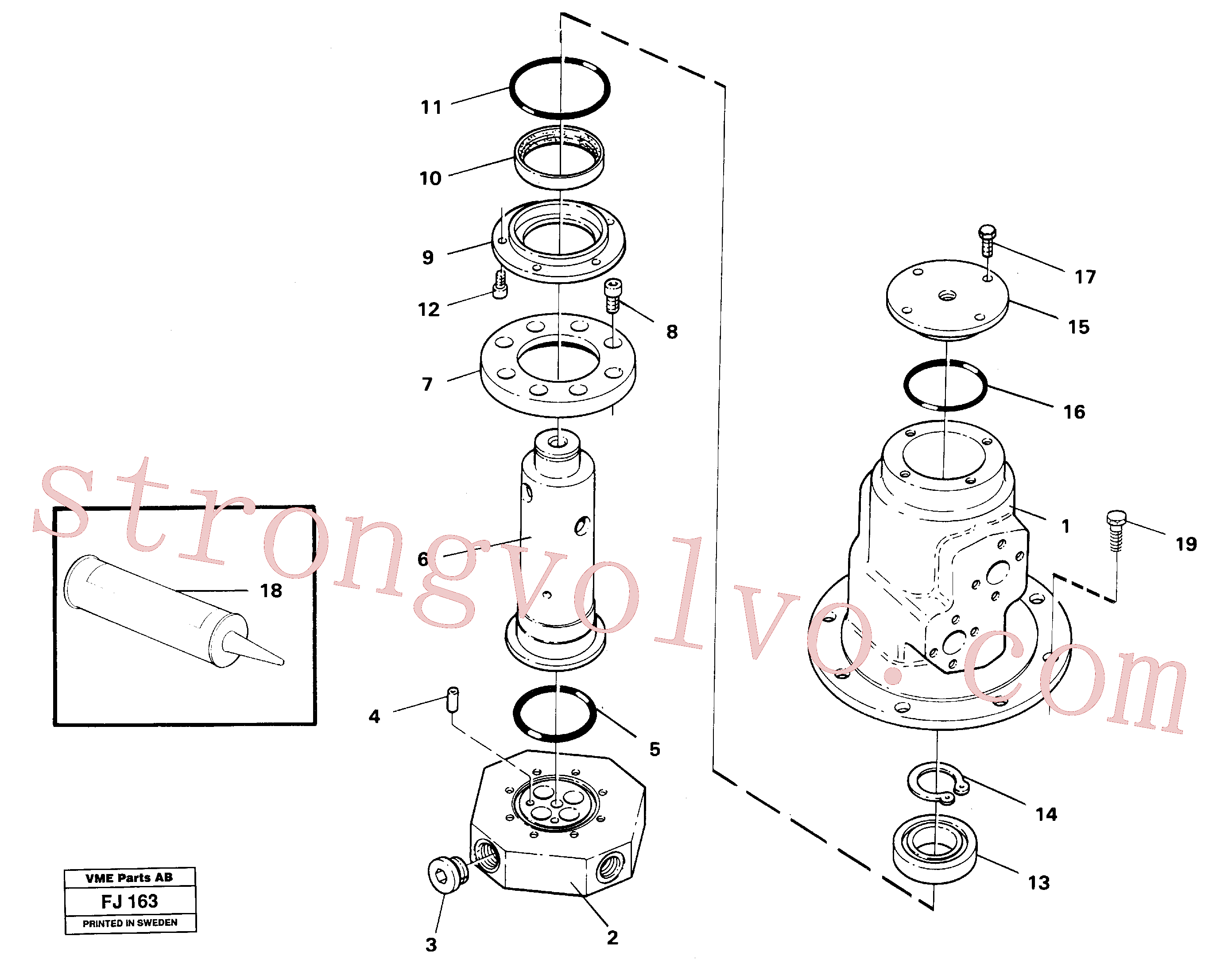 VOE14244979 Volvo Rótula(FJ163 Montagem)