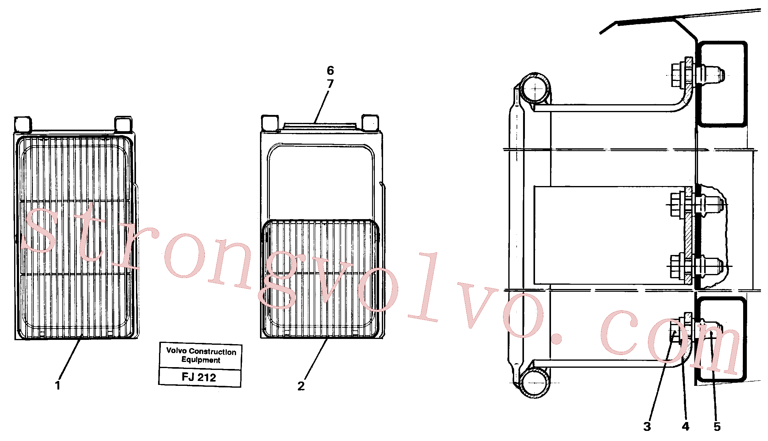 Volvo Montagem VOE14246976 Protecting grid Acessórios