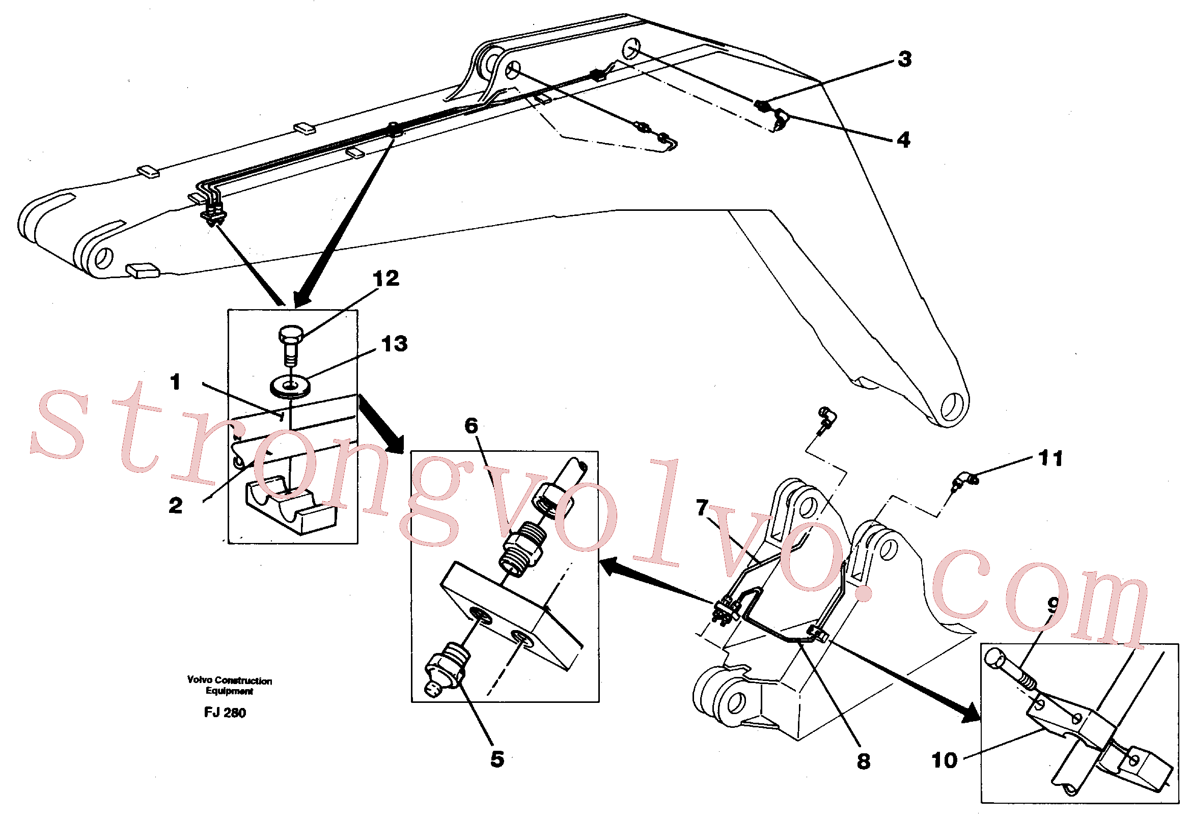 Volvo Acessórios para escavadeira VOE14255557 Tube Assembly Acessórios