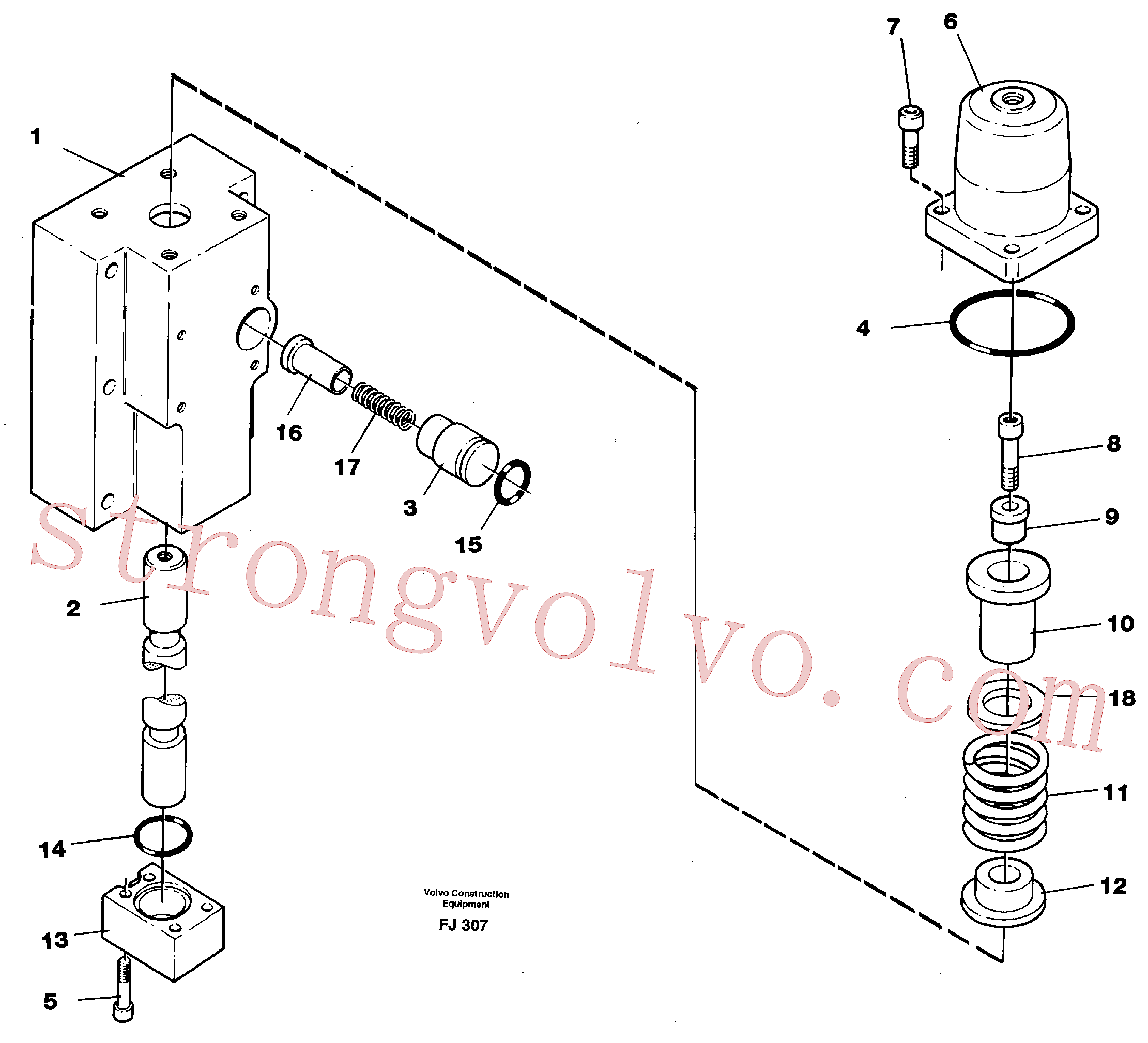 Atacado VOE14260080 Directional valve Volvo escavadeira