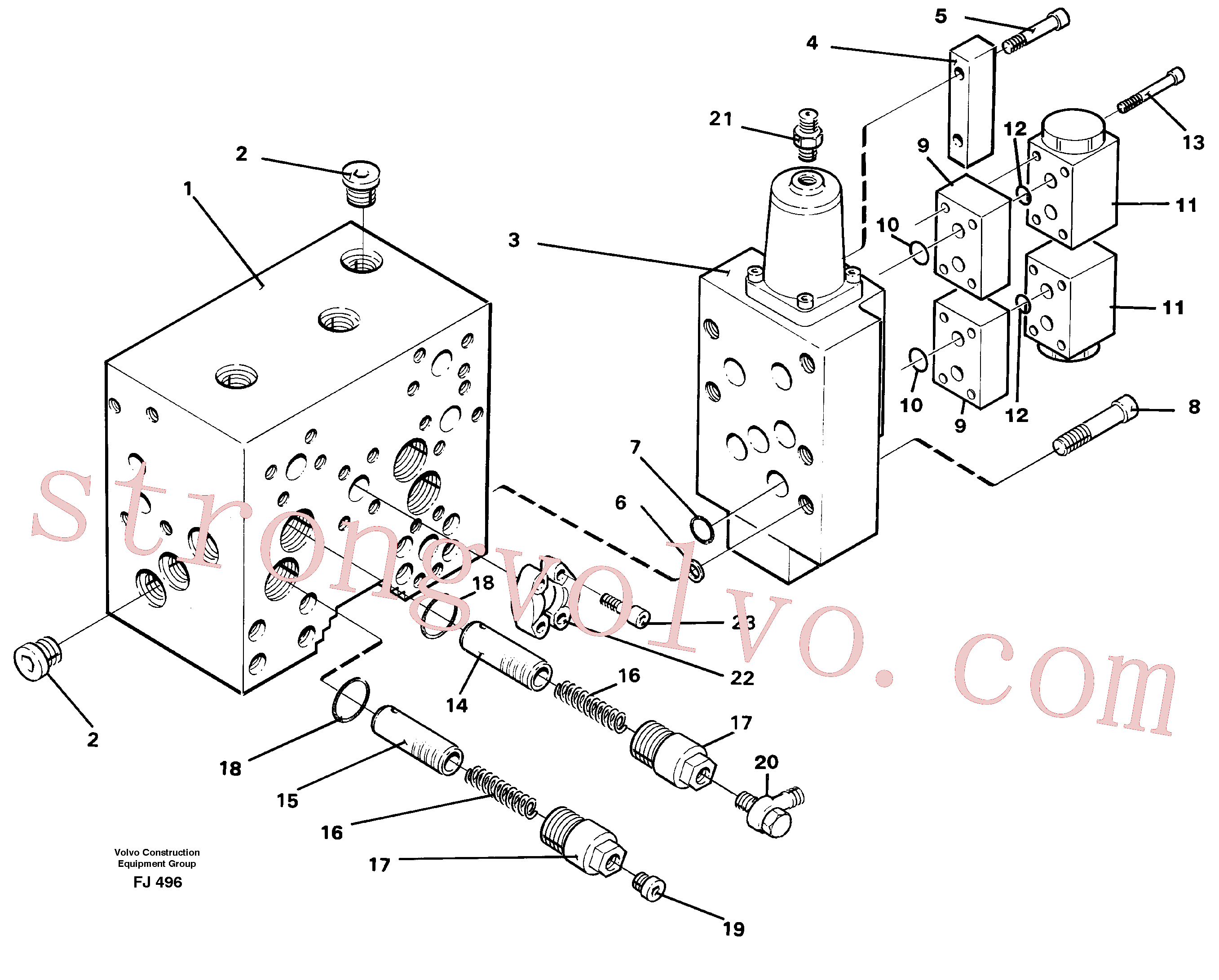 Volvo Montagem VOE14253491 Luva Acessórios