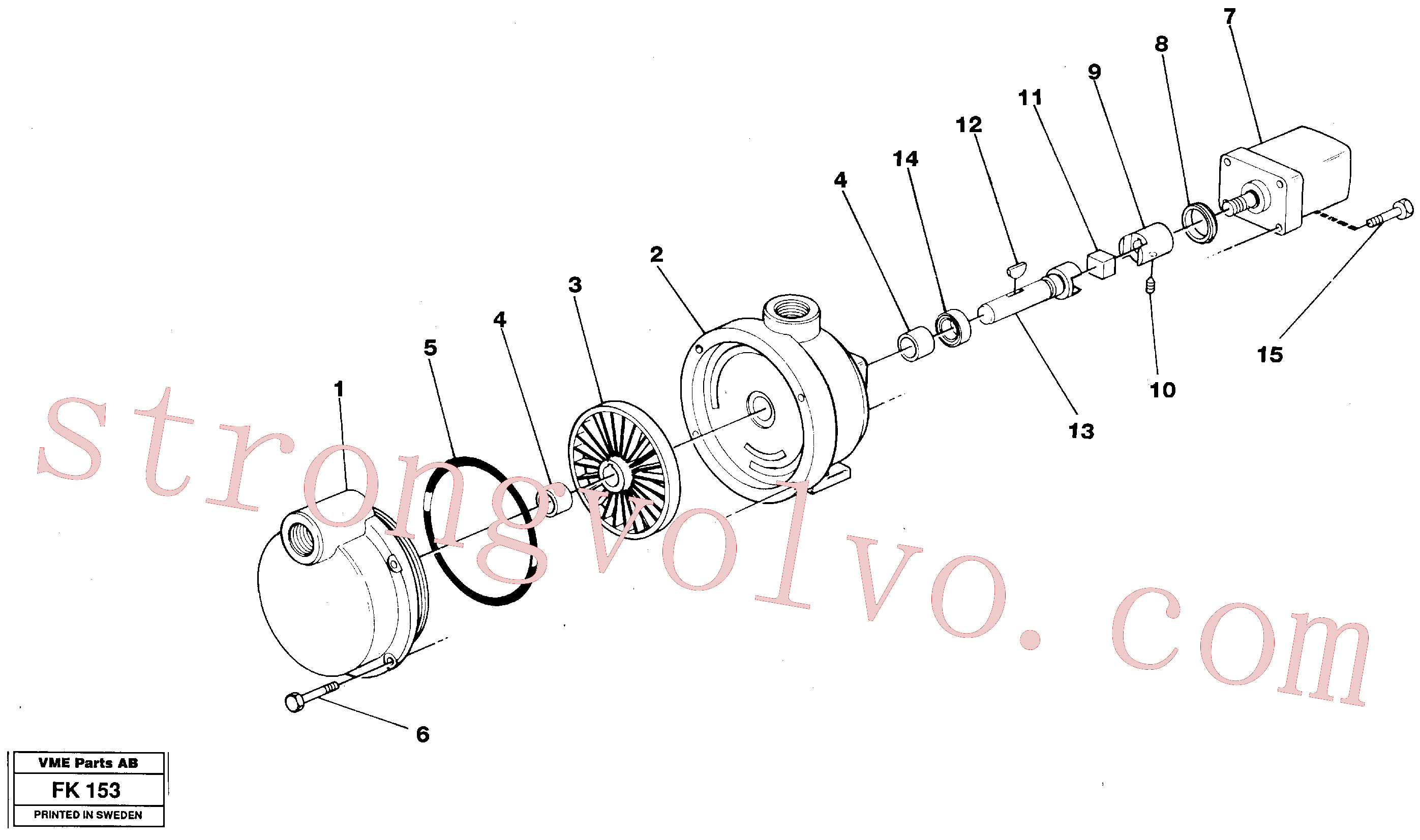 VOE14244810 Volvo Bomba de combustível(FK153 Montagem)