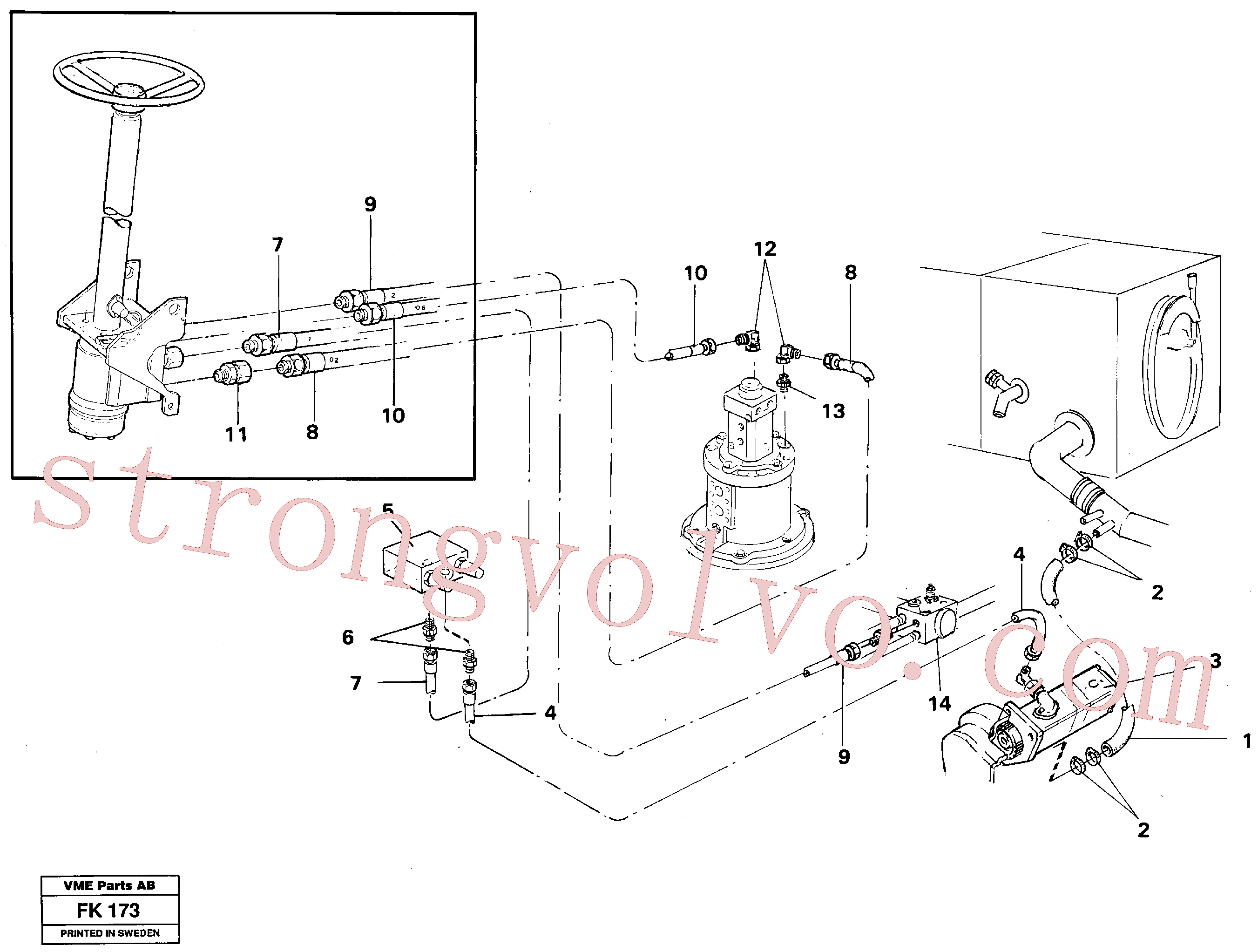 Volvo Acessórios para escavadeira VOE14245631 Mangueira hidráulica Acessórios