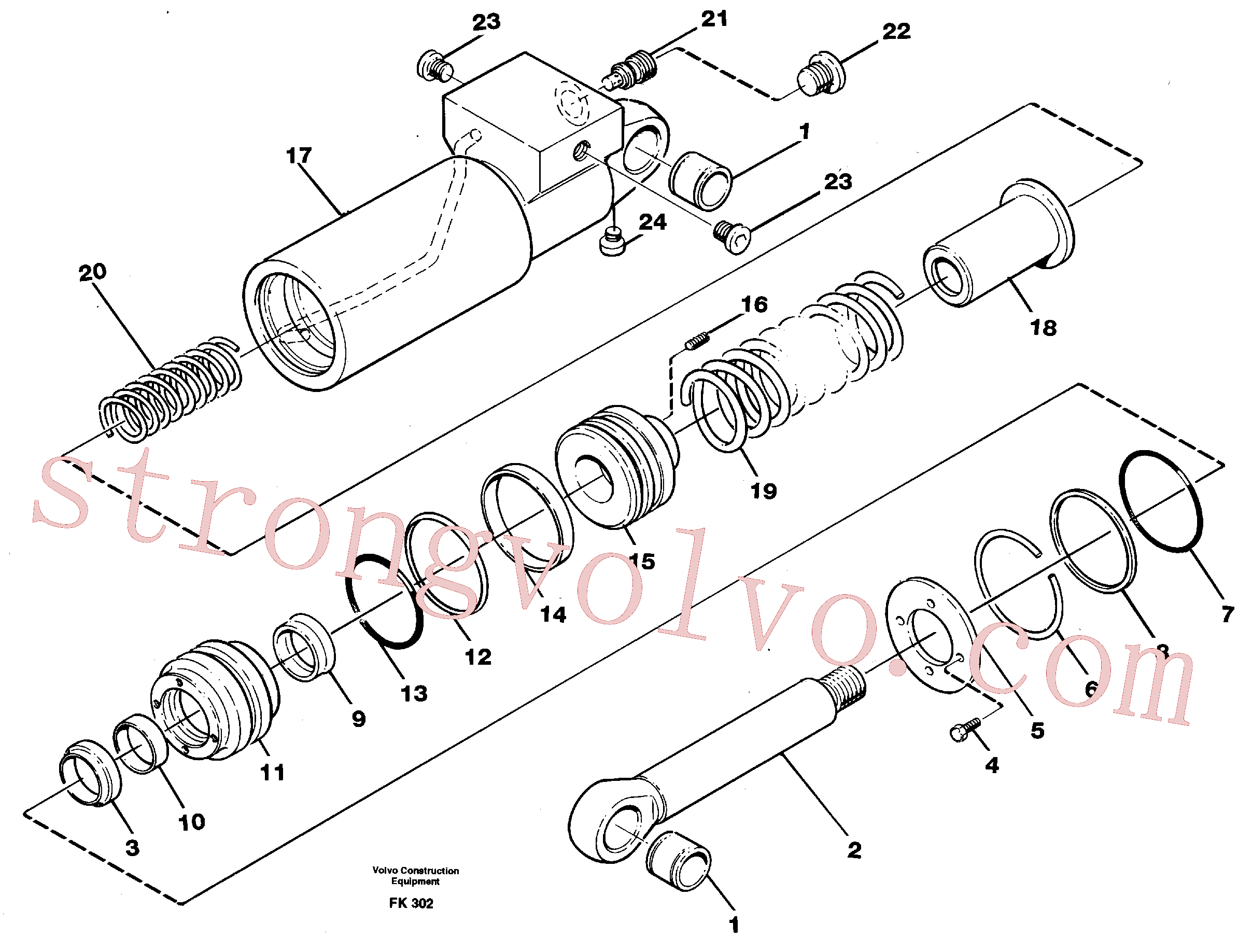 VOE11997282 Jogo de vedação Volvo escavadeira
