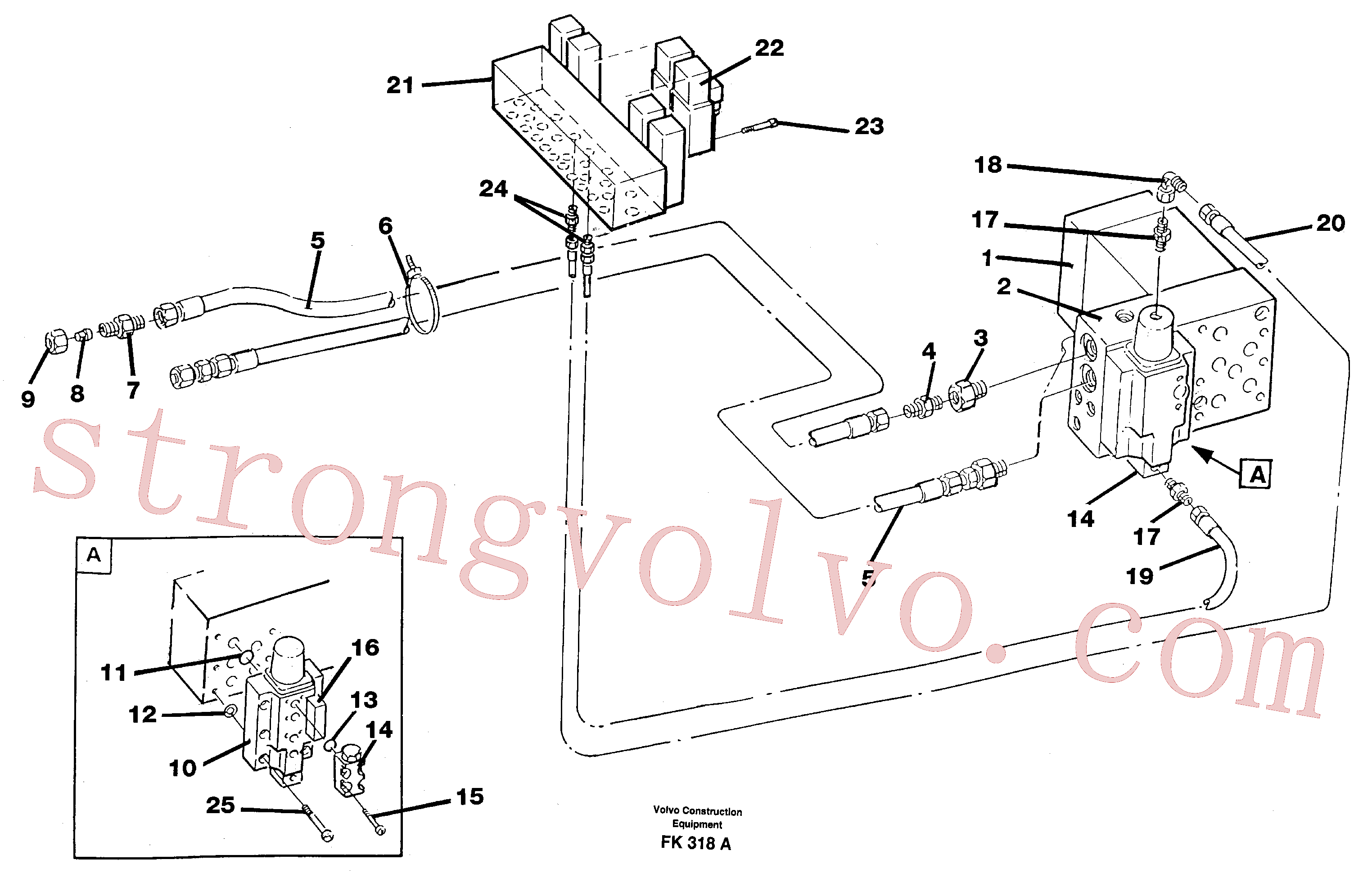 Volvo VOE14012517 Rdc Bushing Volvo Acessórios para escavadeira