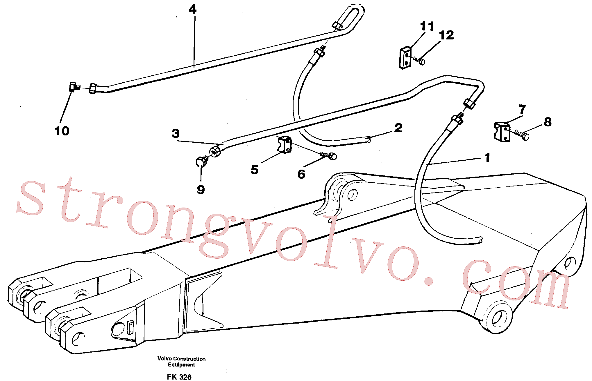 Atacado VOE14263491 Tube Assembly Volvo escavadeira