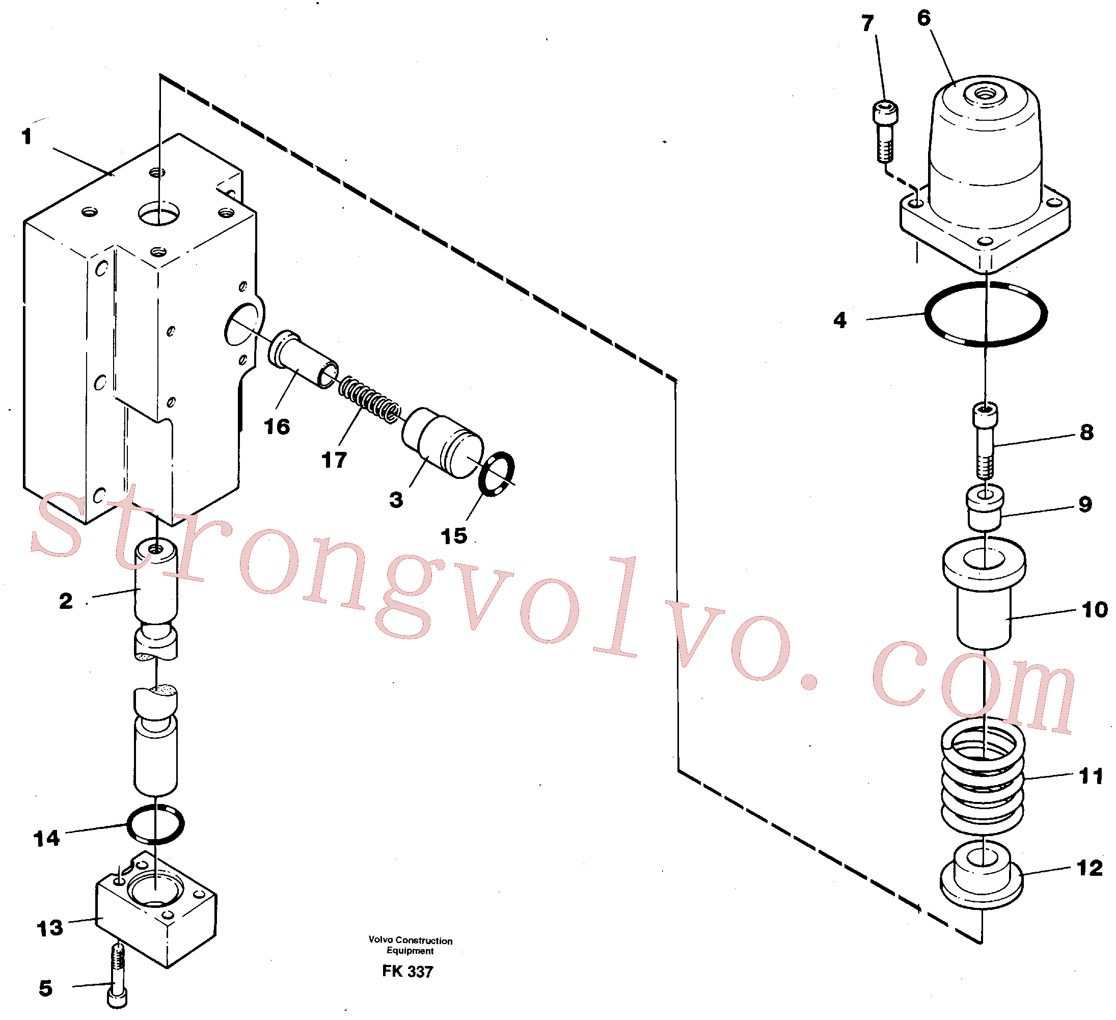Volvo VOE14266828 Directional Valve Volvo Acessórios para escavadeira