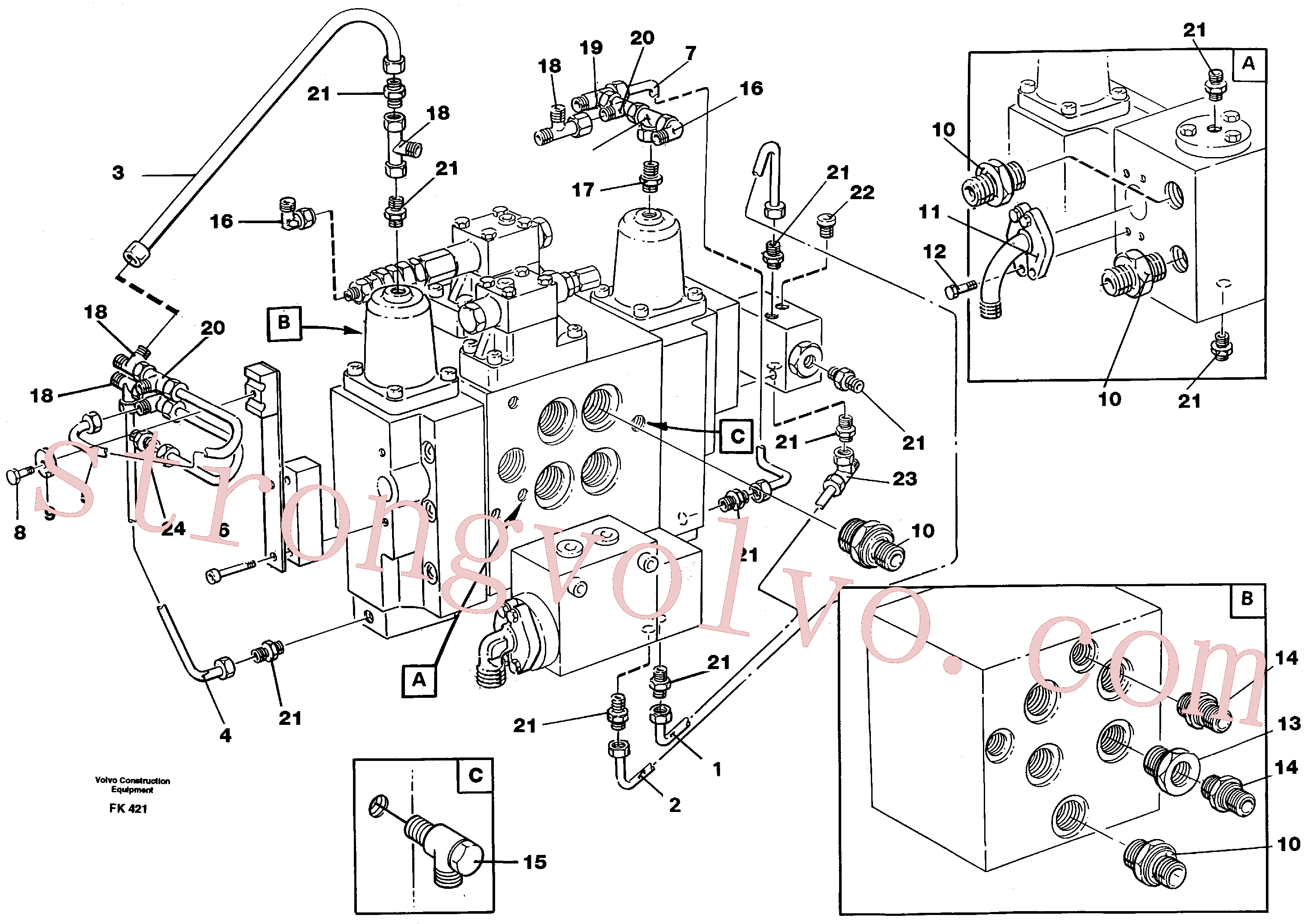 VOE14254953 Tube Assembly Inscreva-se para Volvo Acessórios para escavadeira