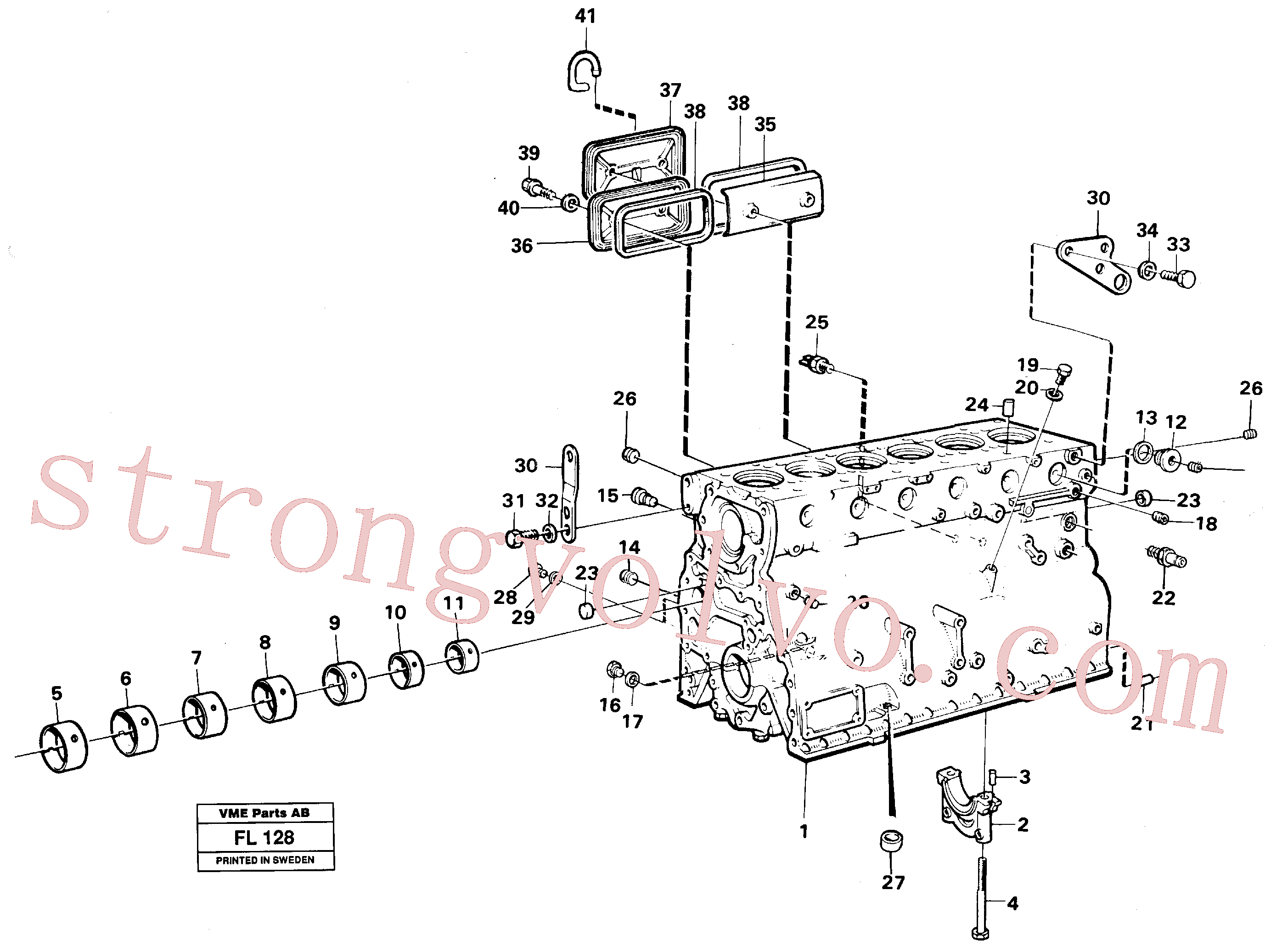 VOE955591 Parafuso sextavado Inscreva-se para Volvo Acessórios para escavadeira