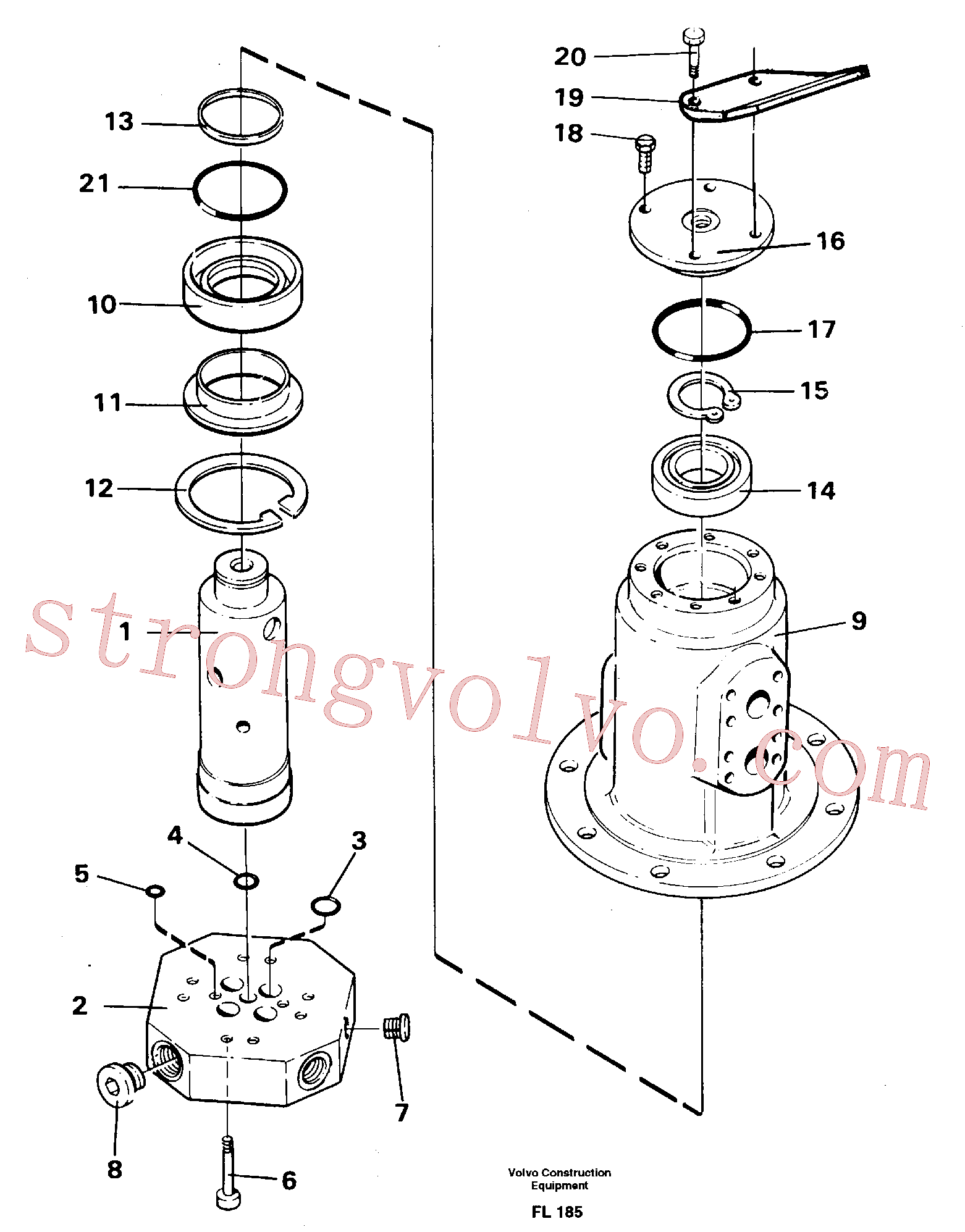Volvo Montagem VOE914558 Anel de fixação Acessórios