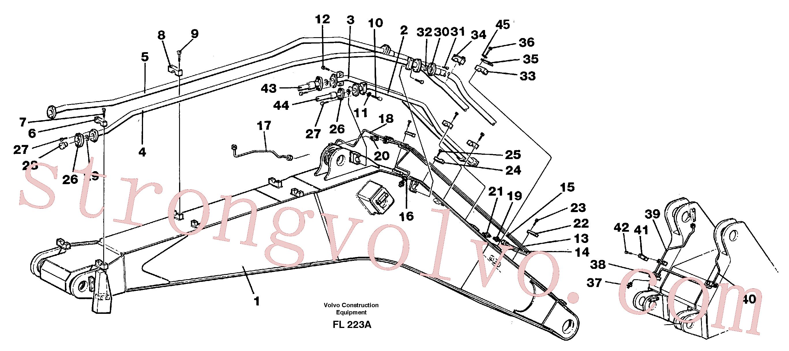 VOE14240511 Tube Assembly Volvo escavadeira