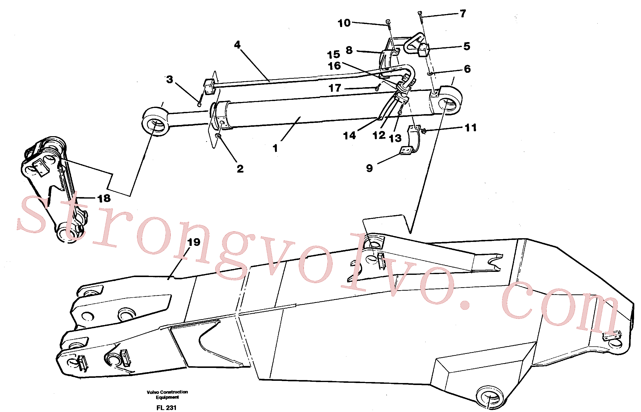 Atacado VOE14257153 Tube Assembly Volvo escavadeira