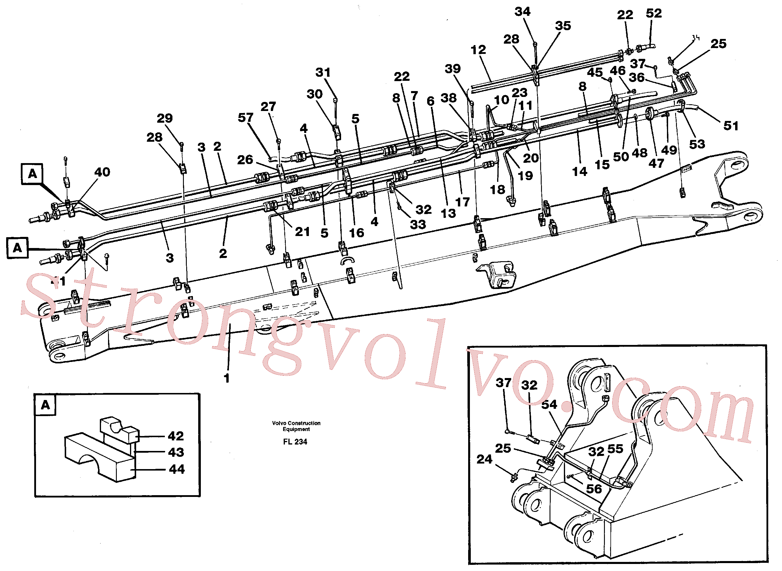 Volvo Montagem VOE14242519 Tube Assembly Acessórios