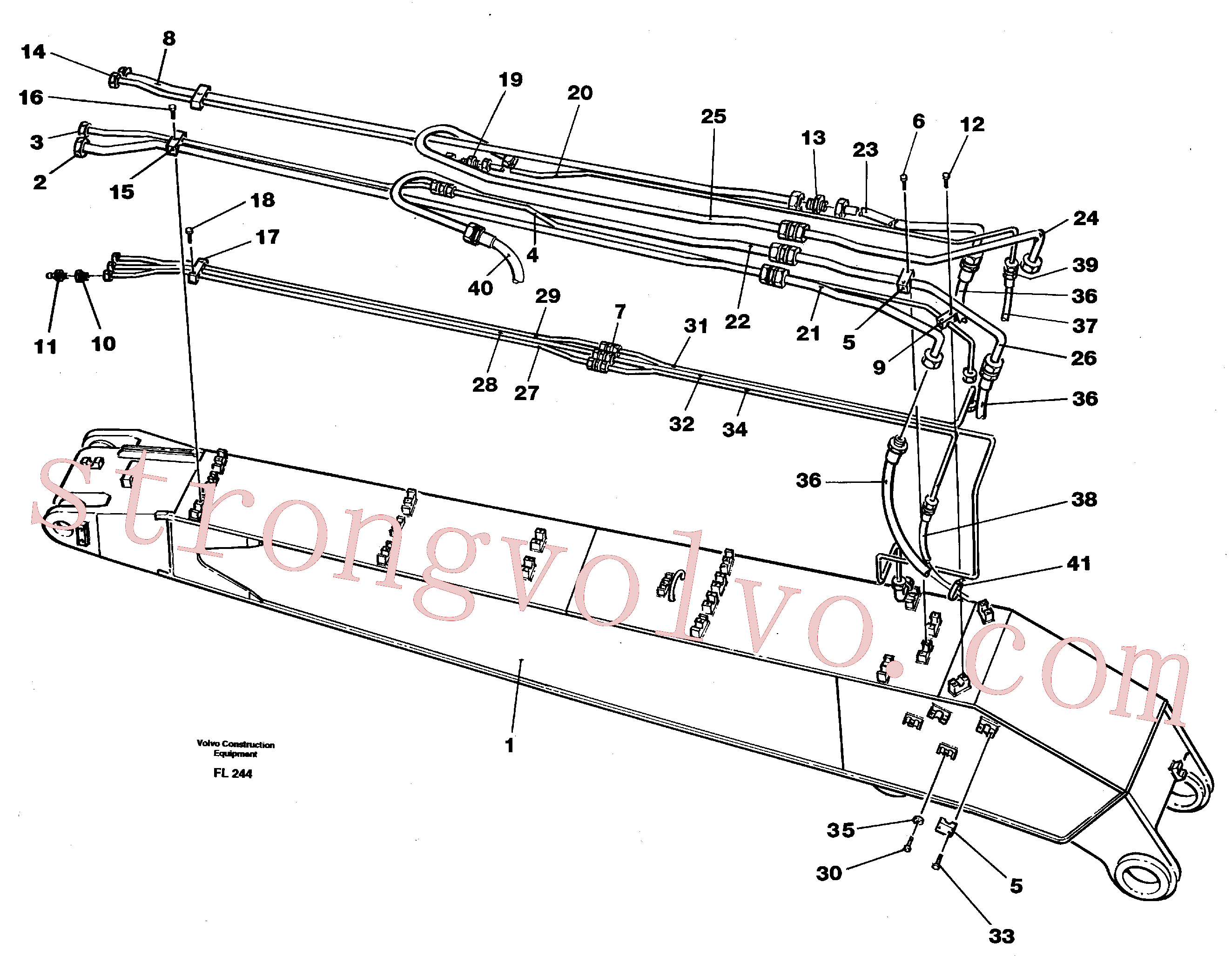 Volvo Montagem VOE14246902 Tube Assembly Acessórios