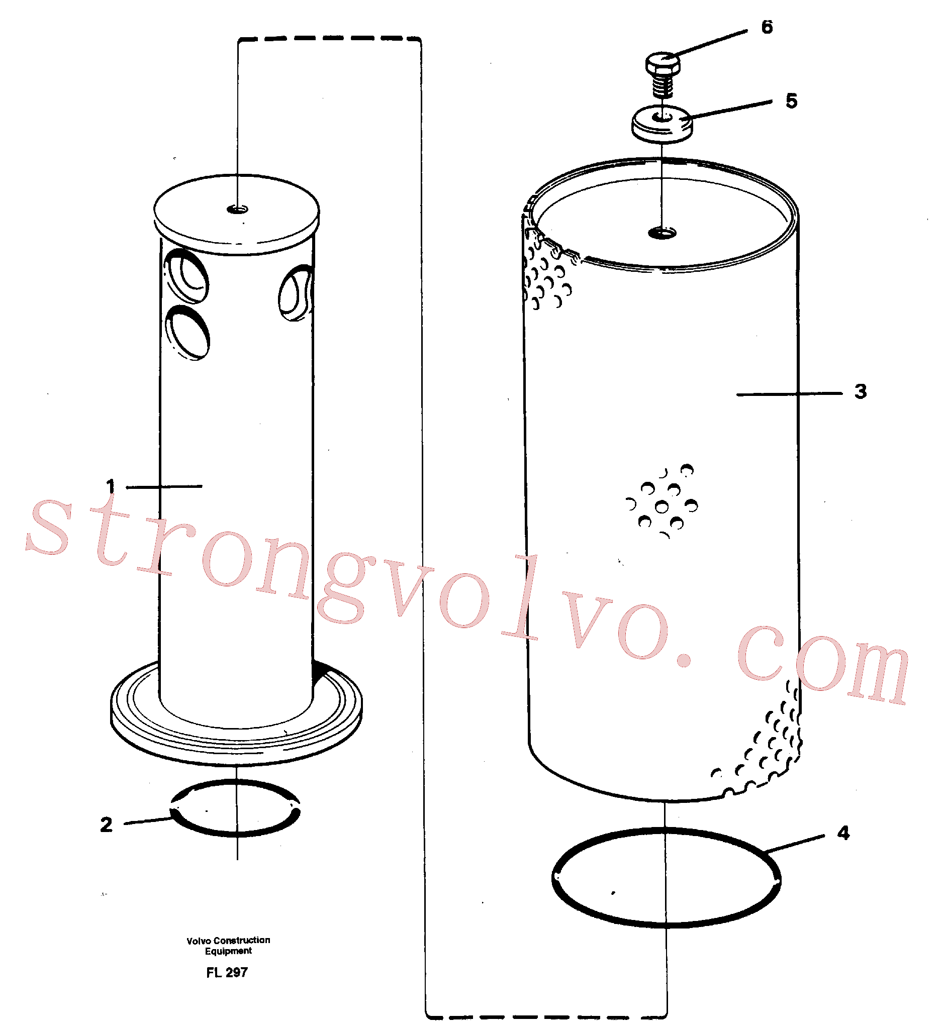 Volvo Montagem VOE14234937 Return Strainer Acessórios