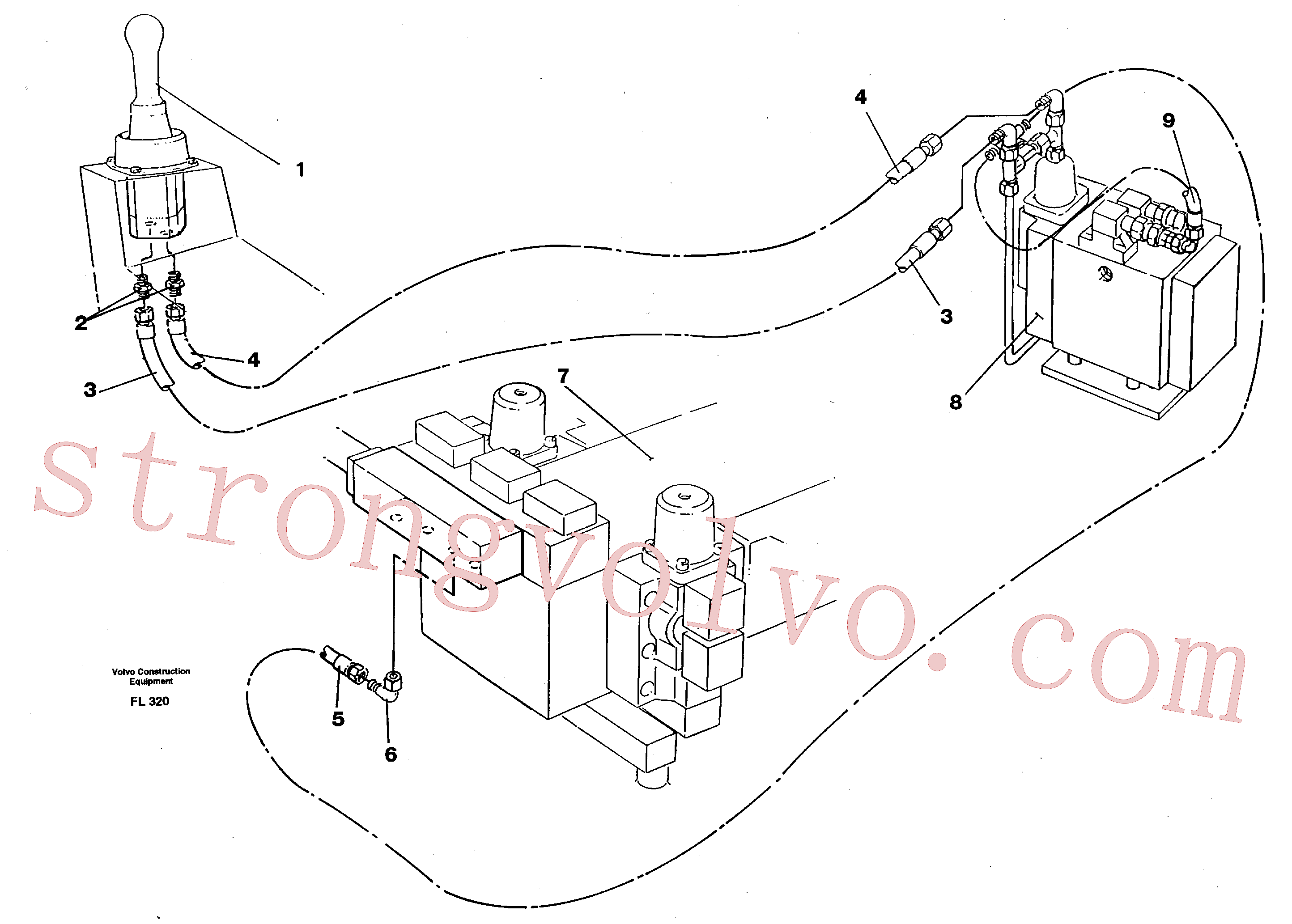 Volvo Montagem VOE14250307 Mangueira hidráulica Acessórios