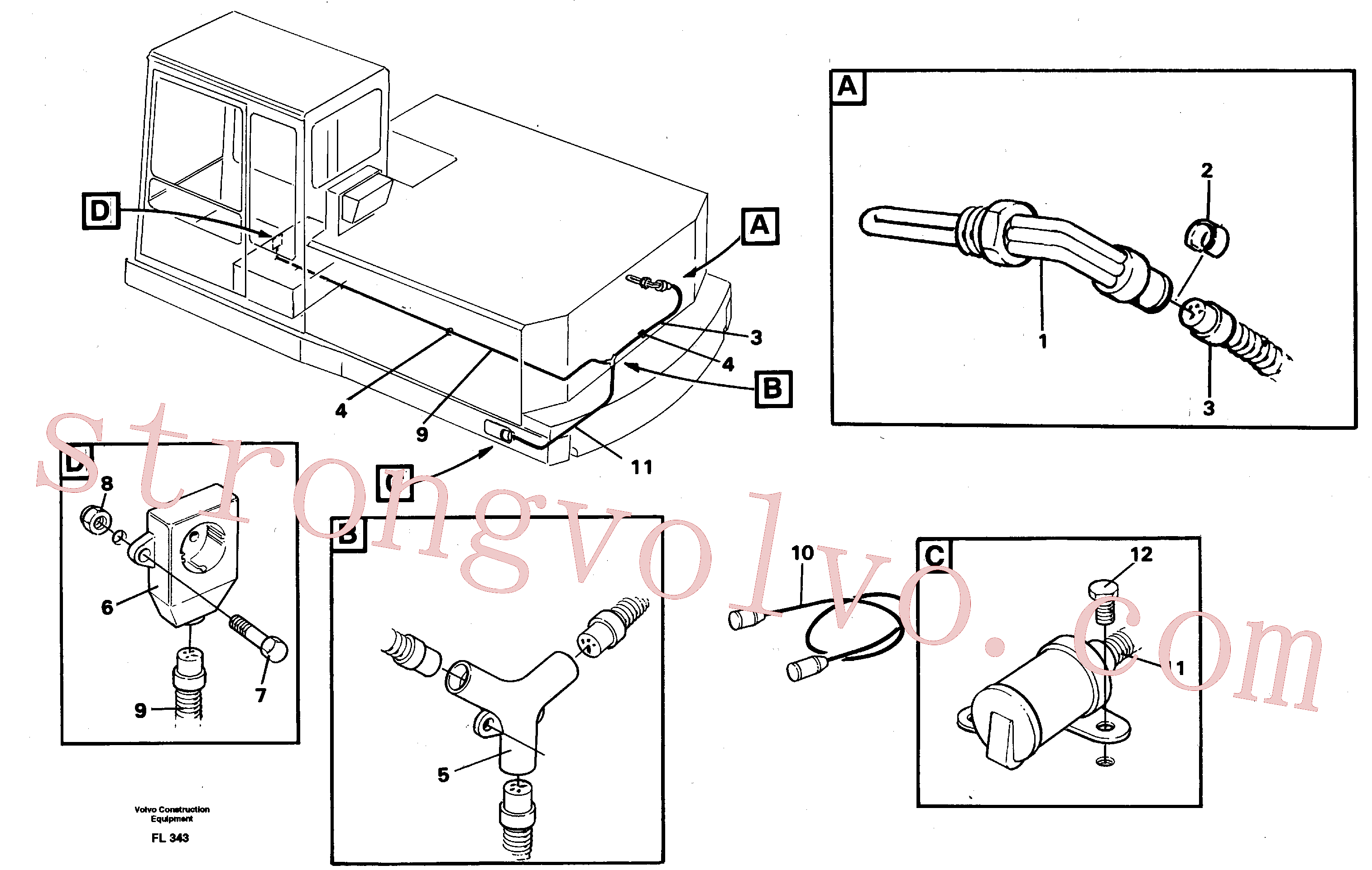 VOE4881752 Volvo Aquecedor do motor(FL343 Montagem)