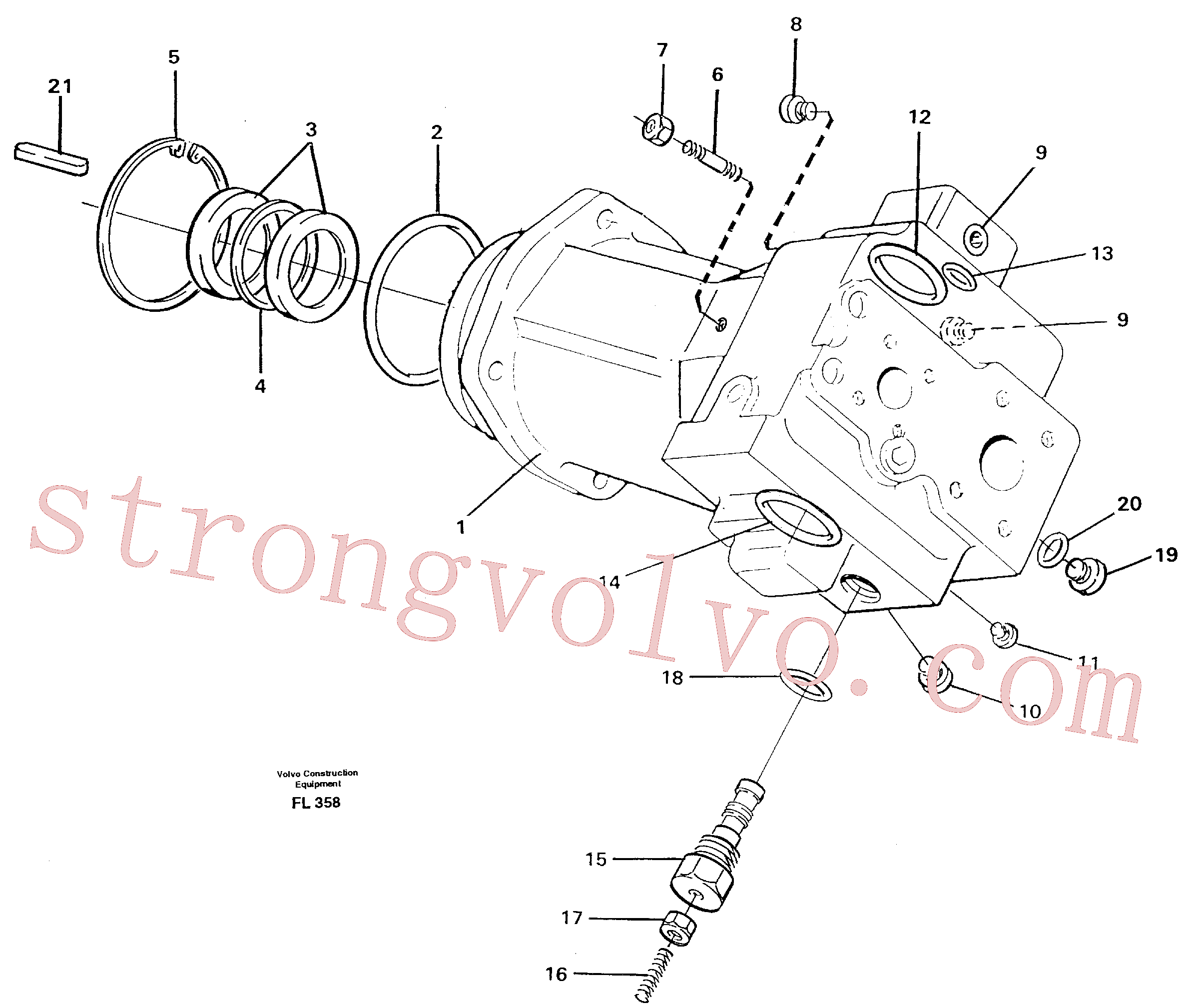 VOE14023174 Volvo Bomba hidráulica(FL358 Montagem)