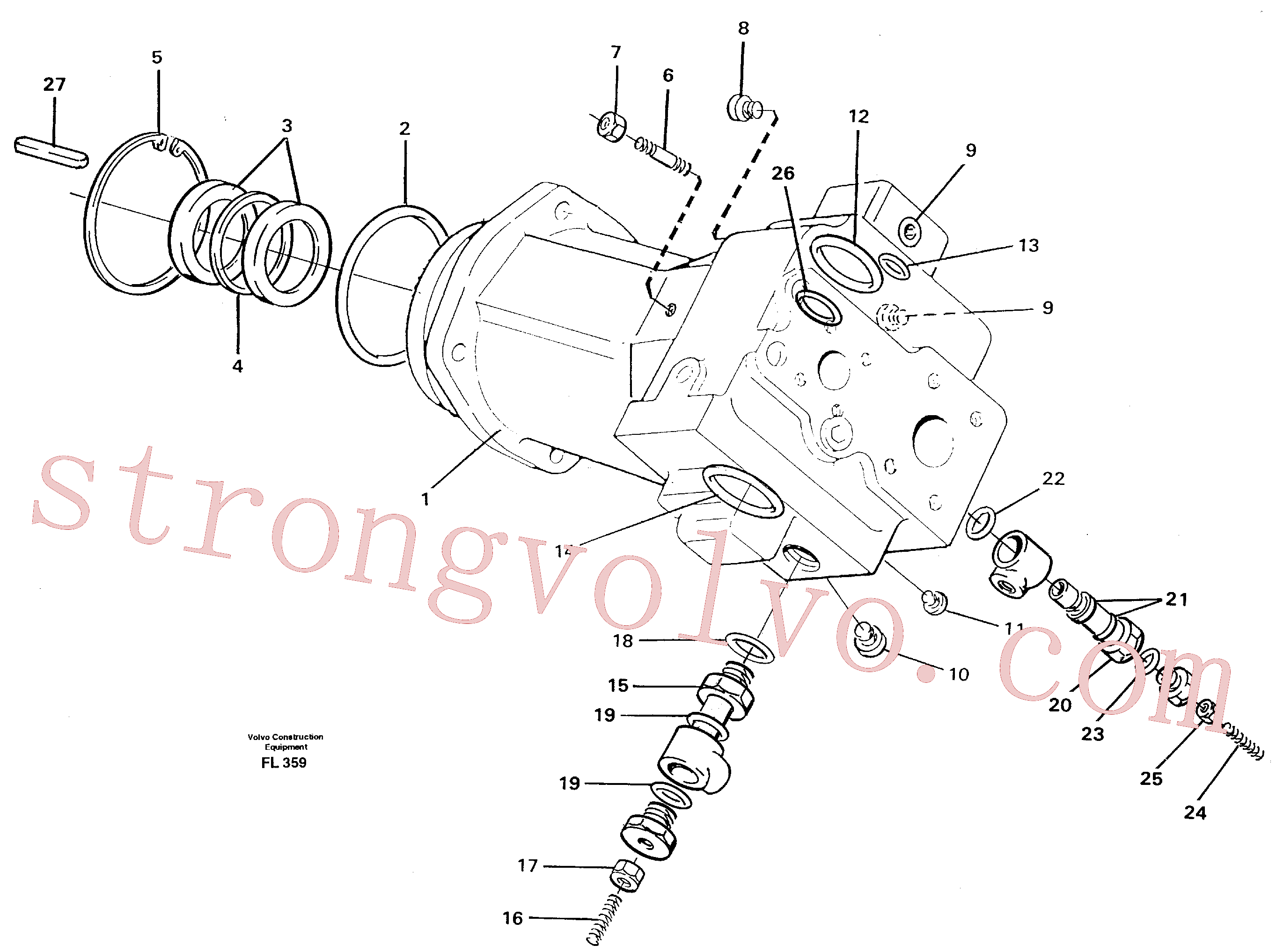 VOE14212131 Volvo Bomba hidráulica(FL359 Montagem)