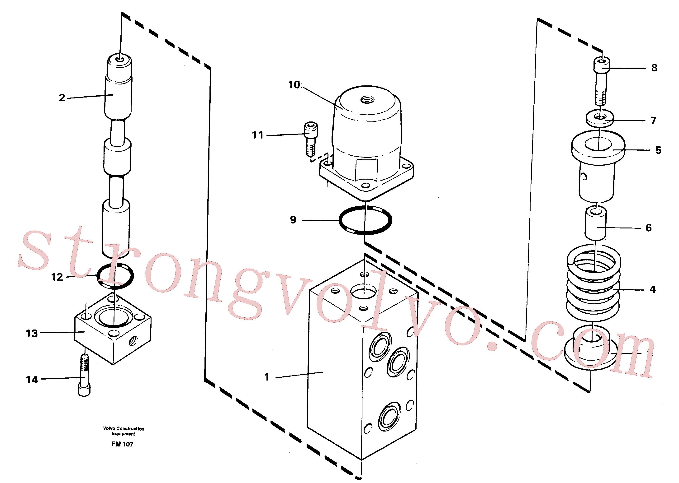 Atacado VOE14054571 Válvula deslizante Volvo escavadeira