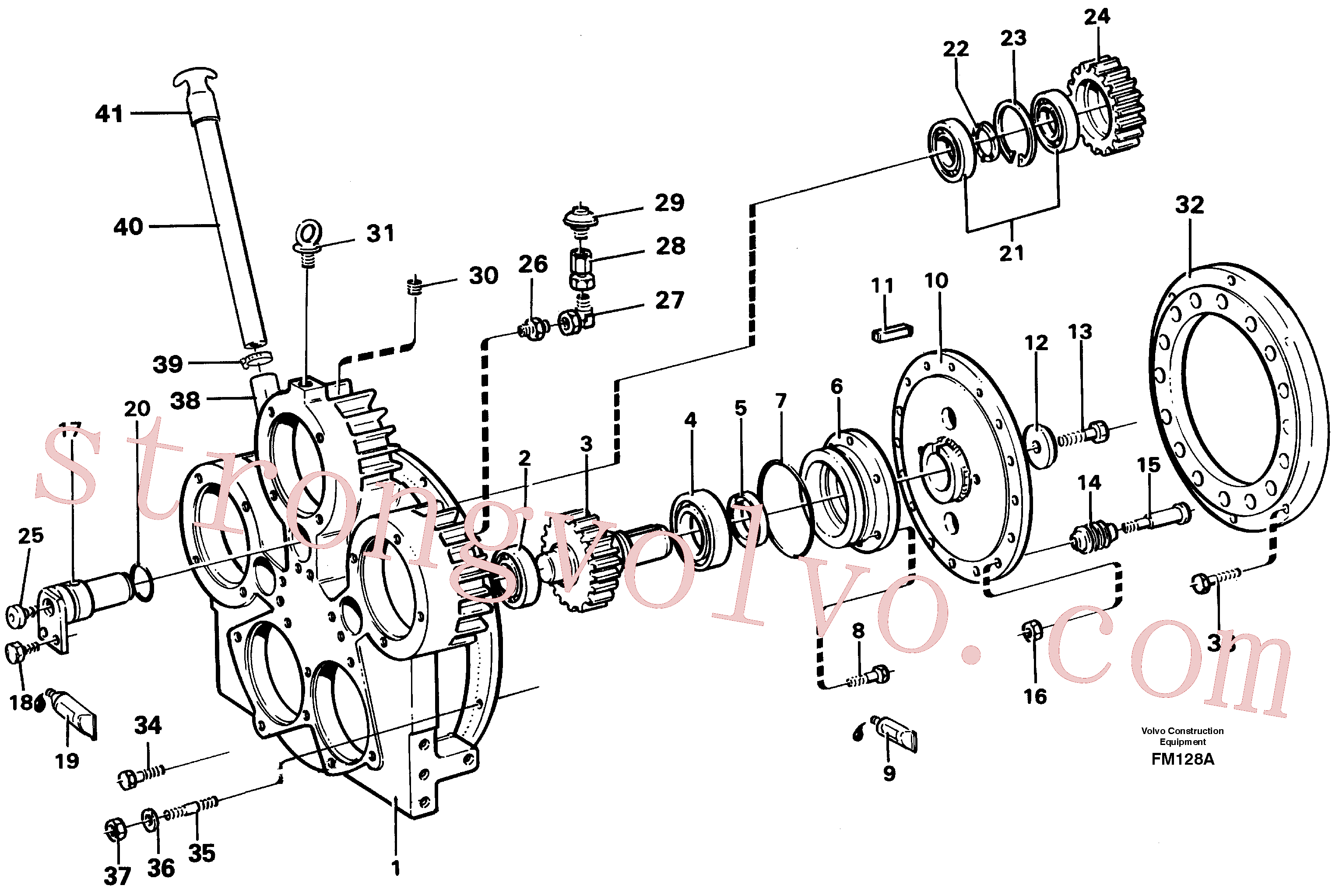 Volvo VOE14014916 Parafuso sextavado Volvo Acessórios para escavadeira
