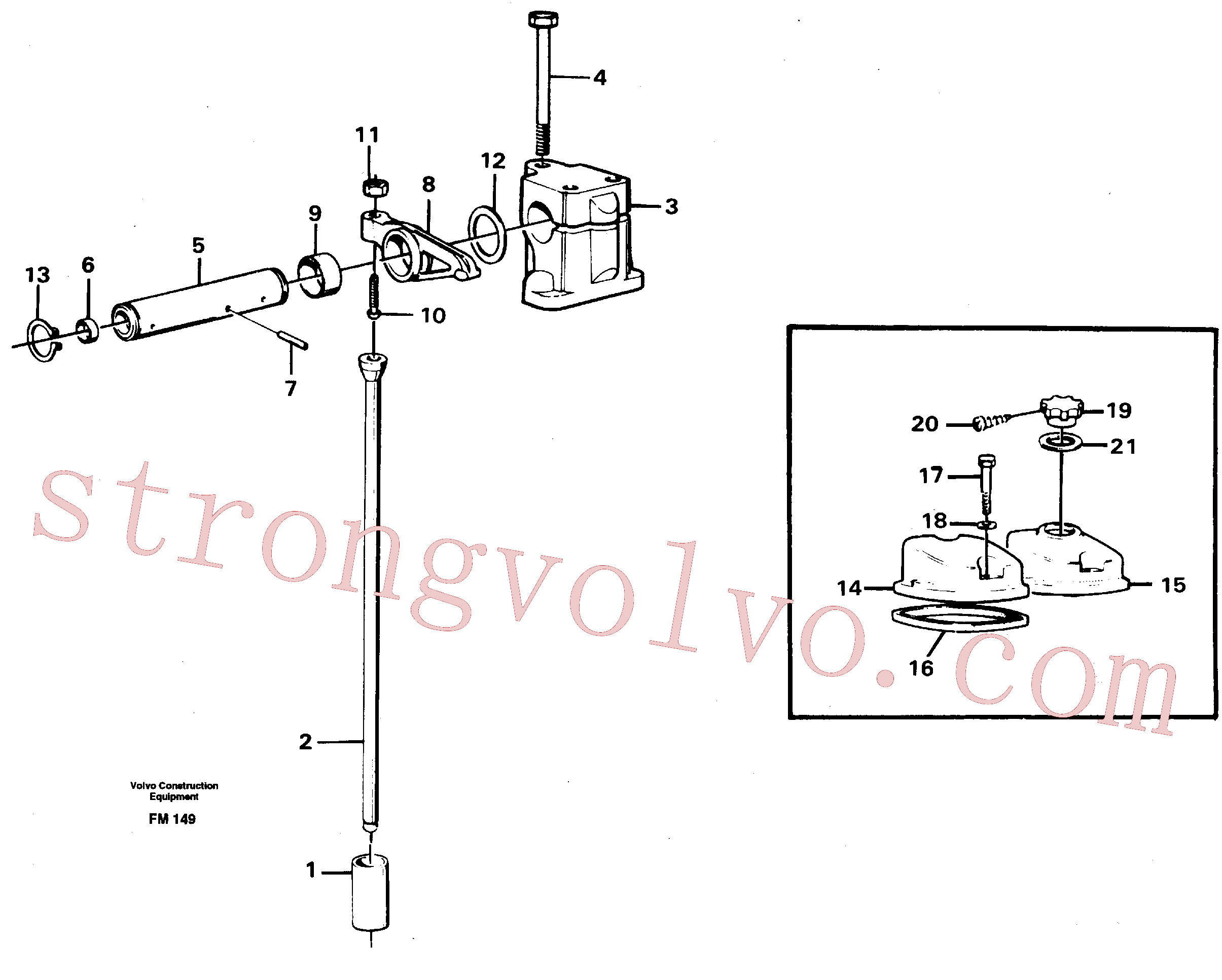 VOE940175 Volvo Mecanismo de válvula(FM149 Montagem)