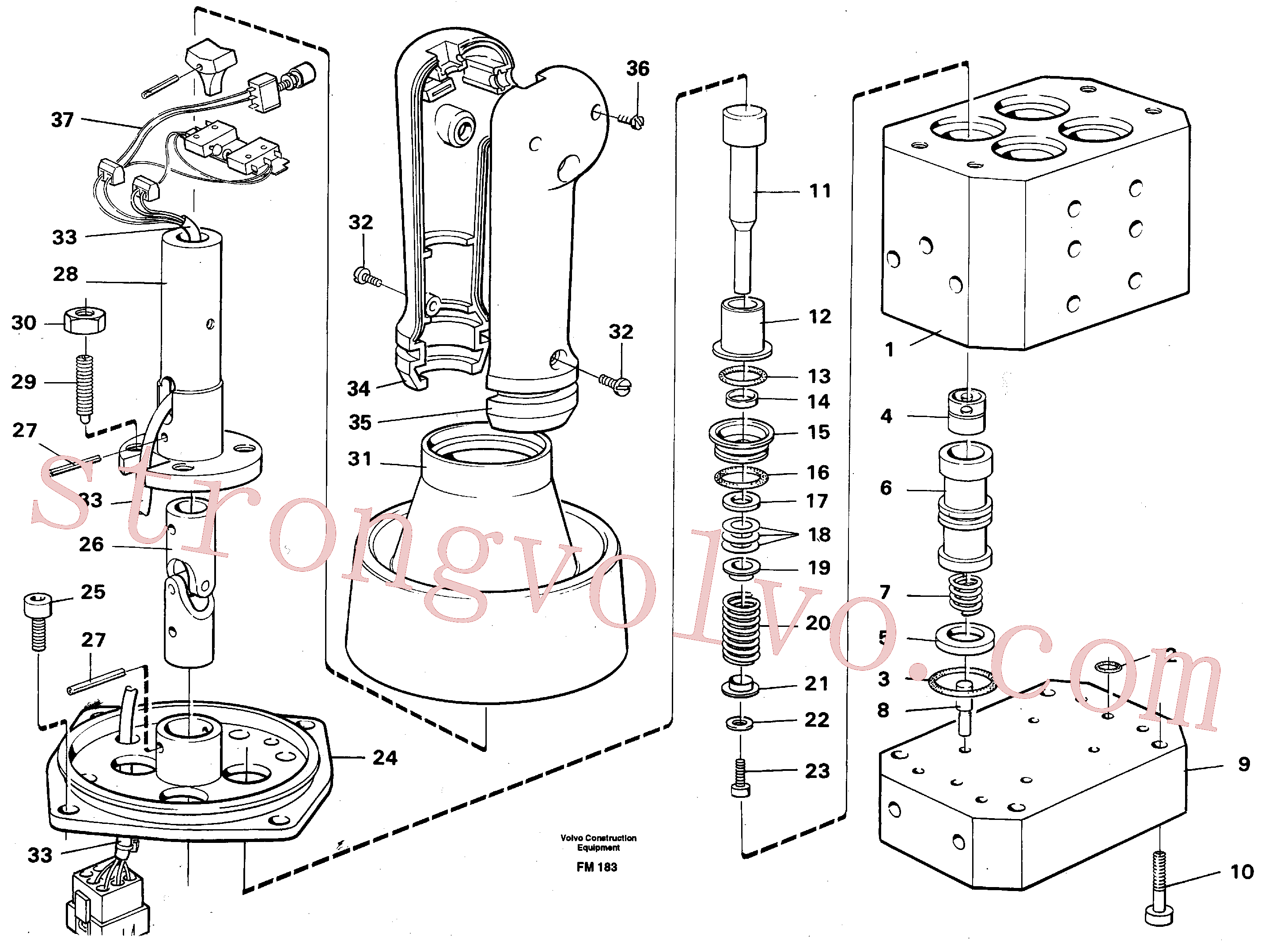 VOE14212083 Volvo Válvula de pressão de controlo(FM183 Montagem)