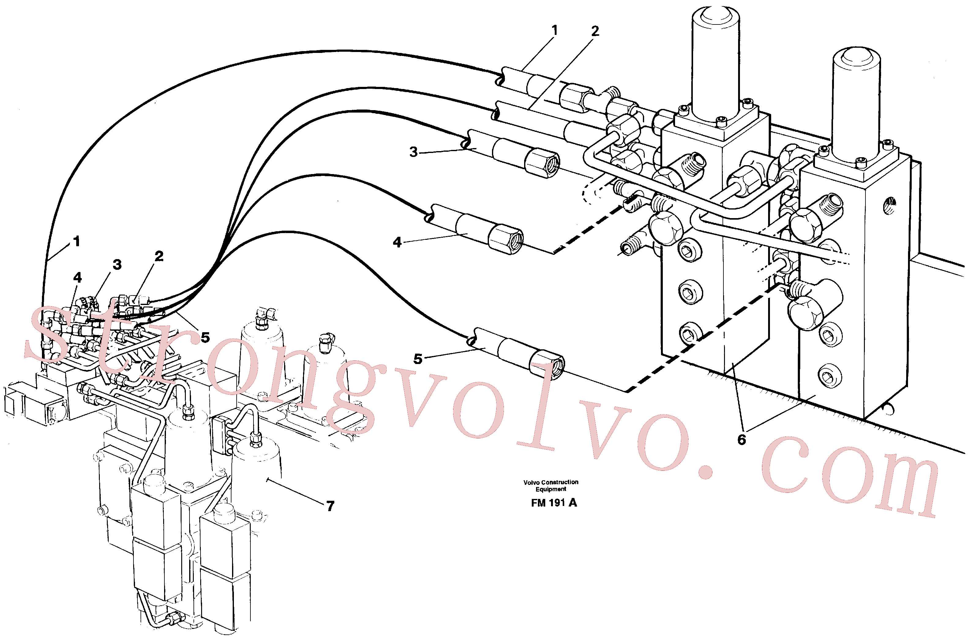 China Made VOE14250301 Mangueira hidráulica Volvo Acessórios para escavadeira