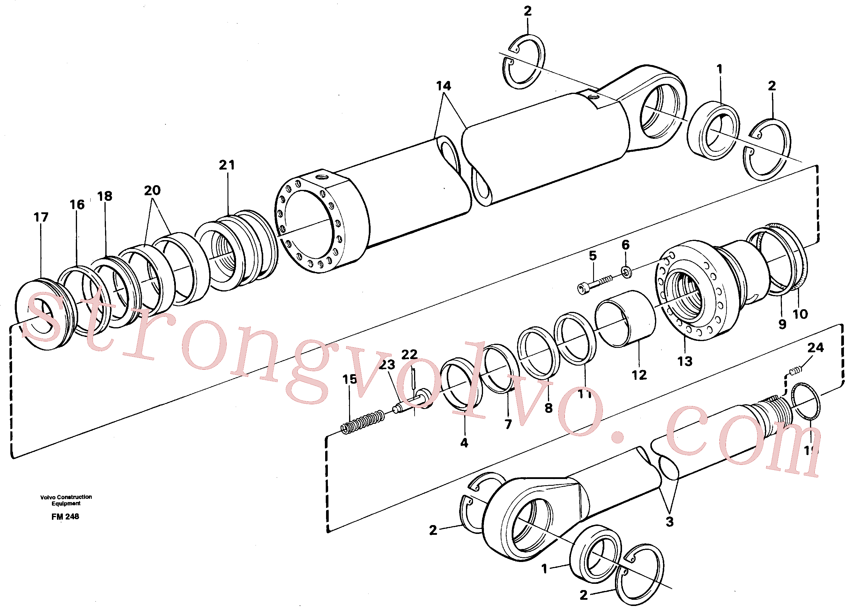 Volvo Acessórios para escavadeira VOE14036343 Guide ring Acessórios