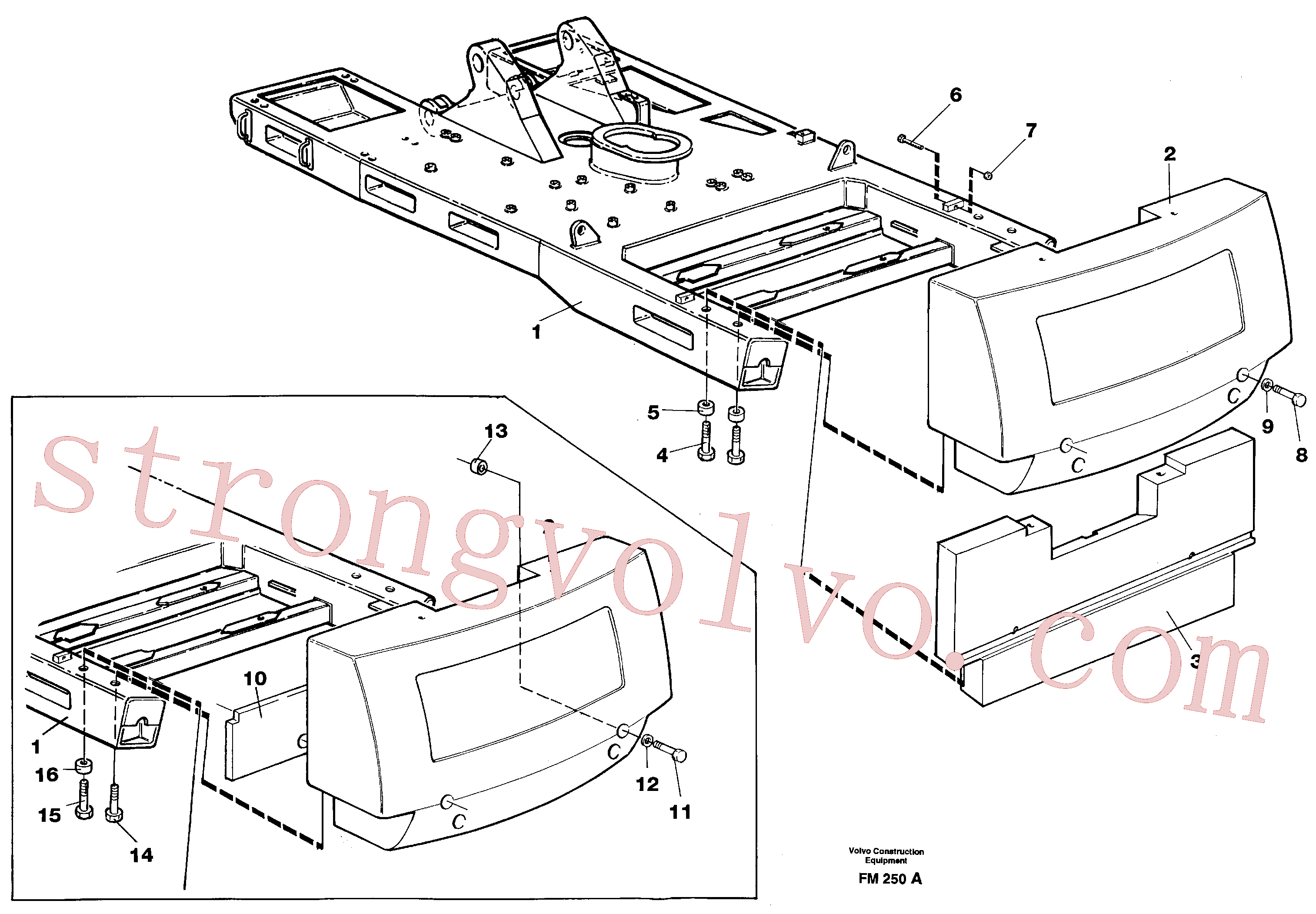 VOE14263243 Volvo Contrapesos(FM250A Montagem)