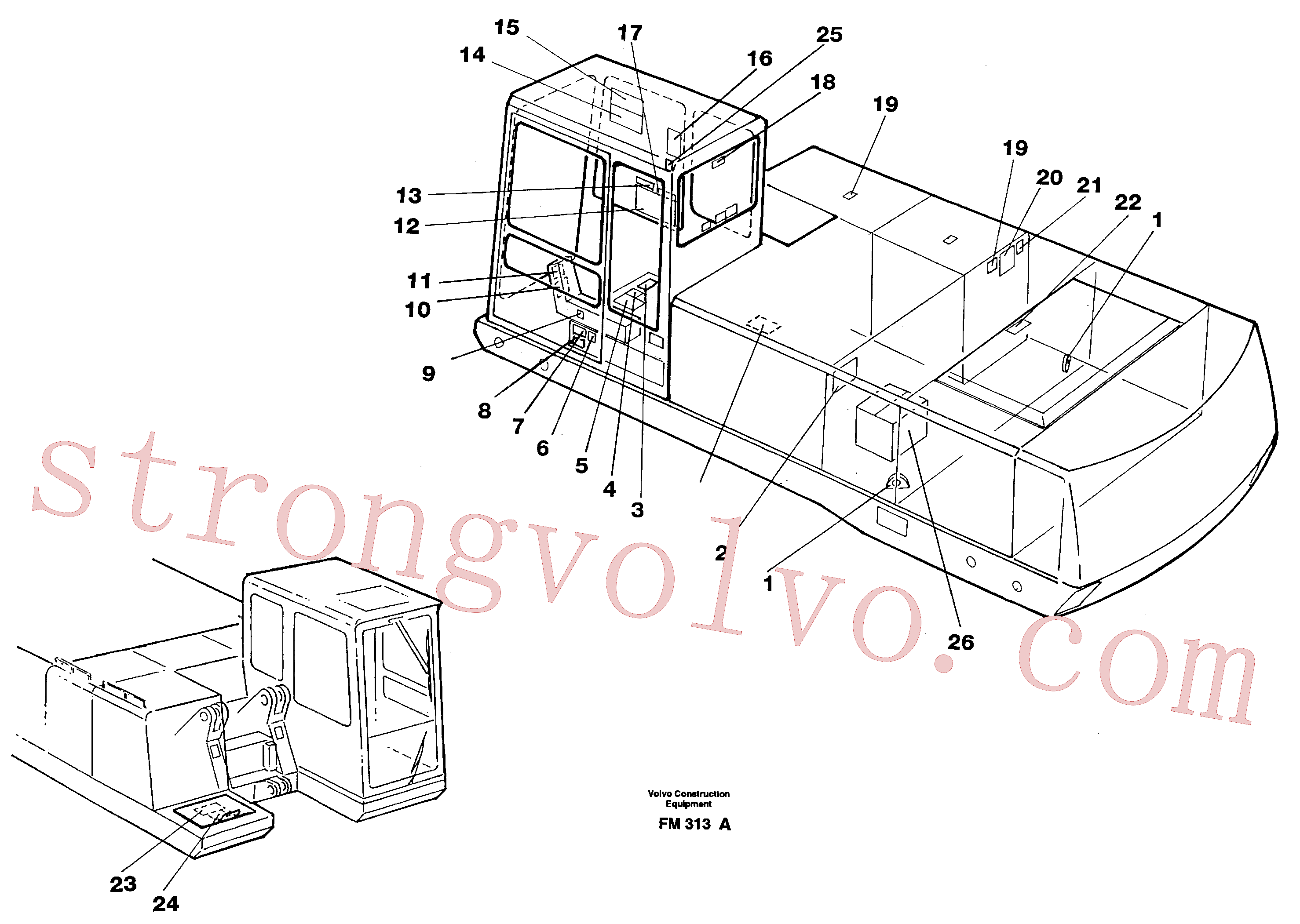 China Made VOE14343467 Letreiro Volvo Acessórios para escavadeira